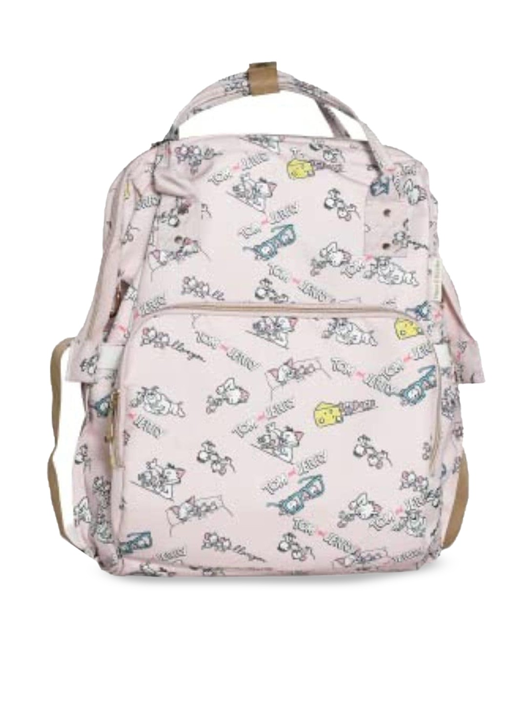 

haus & kinder Kids Pink & Black Printed Diaper Bags
