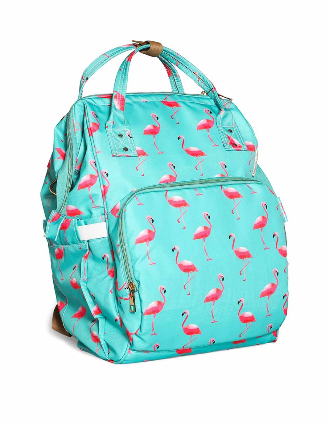 

haus & kinder Kids Green Printed Back Pack Diaper Bags