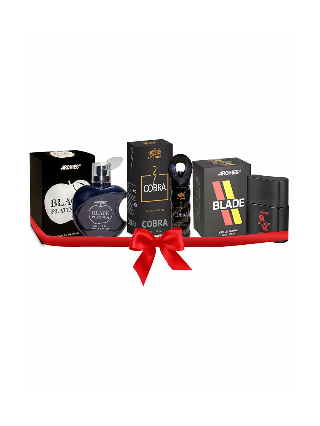 

St. John Pack Of 4 Black Paraben Free Long Lasting Eau De Parfum, Multi