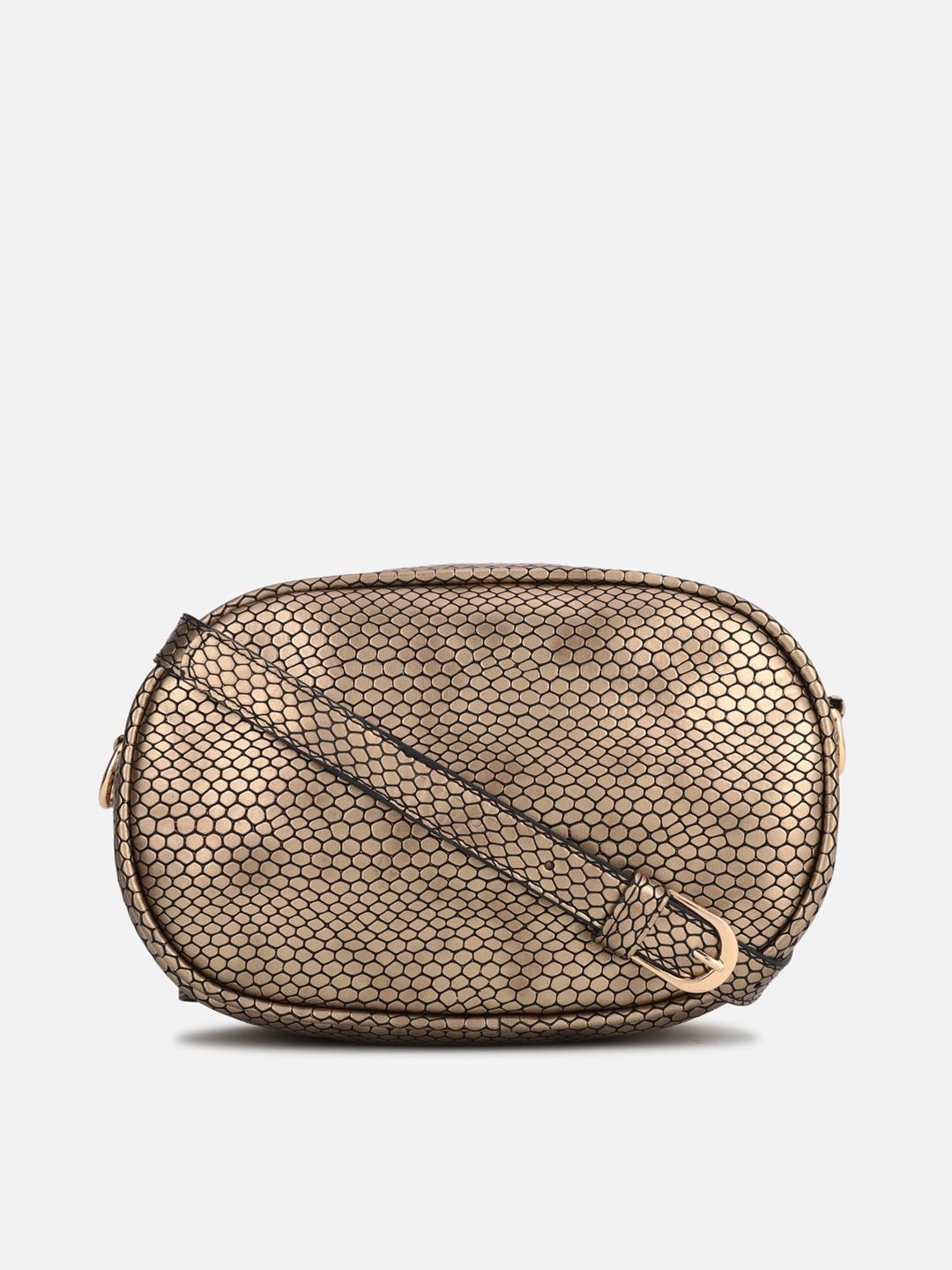 

FOREVER 21 Brown Swagger Sling Bag with Cut Work