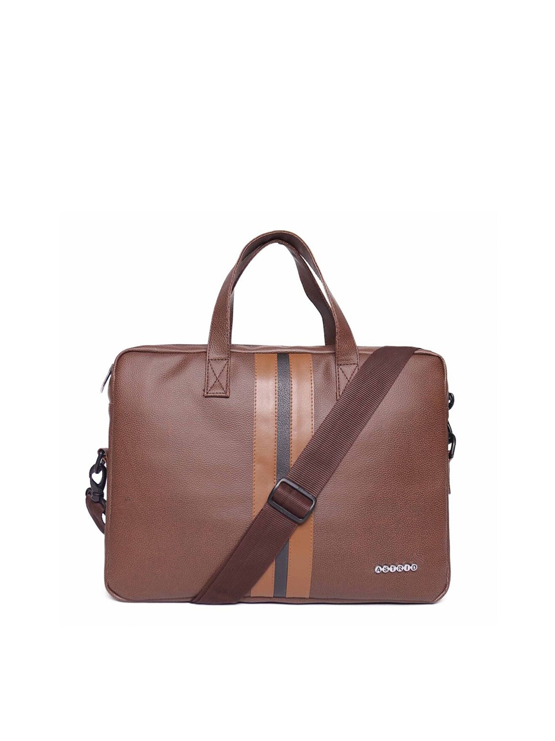 

ASTRID Men Brown PU Laptop Bag
