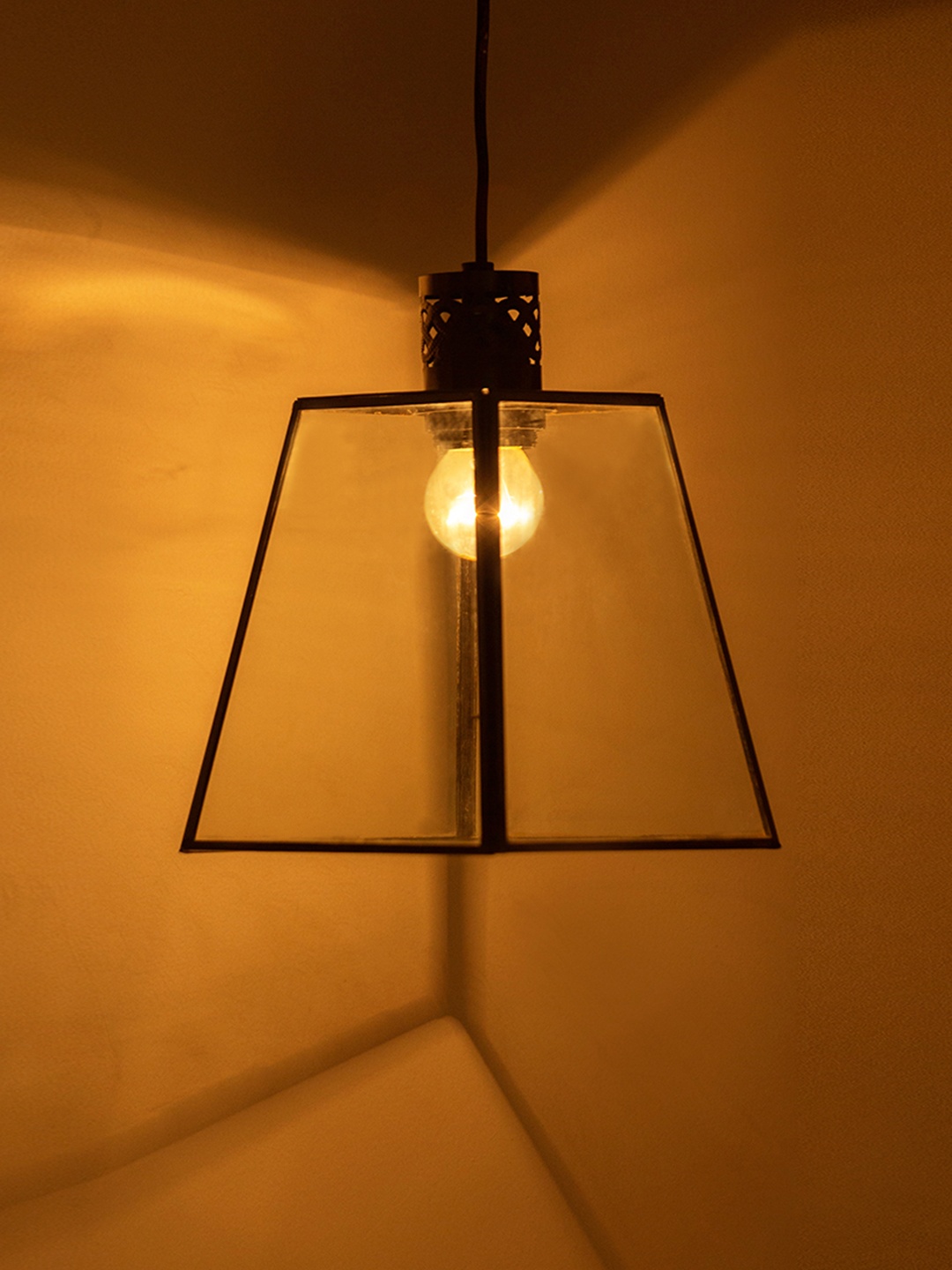 

ExclusiveLane Grey 'Glass Fluorescence' Conical Hanging Pendant Lamp