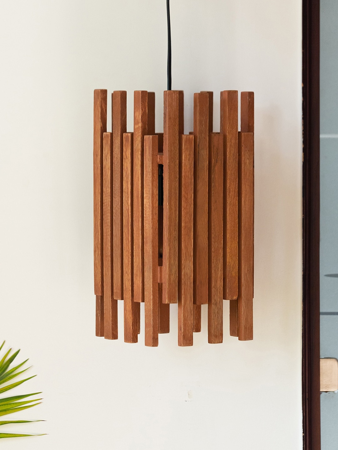 

ExclusiveLane Brown Wooden Divines Handcrafted Pendant Ceiling Lamps