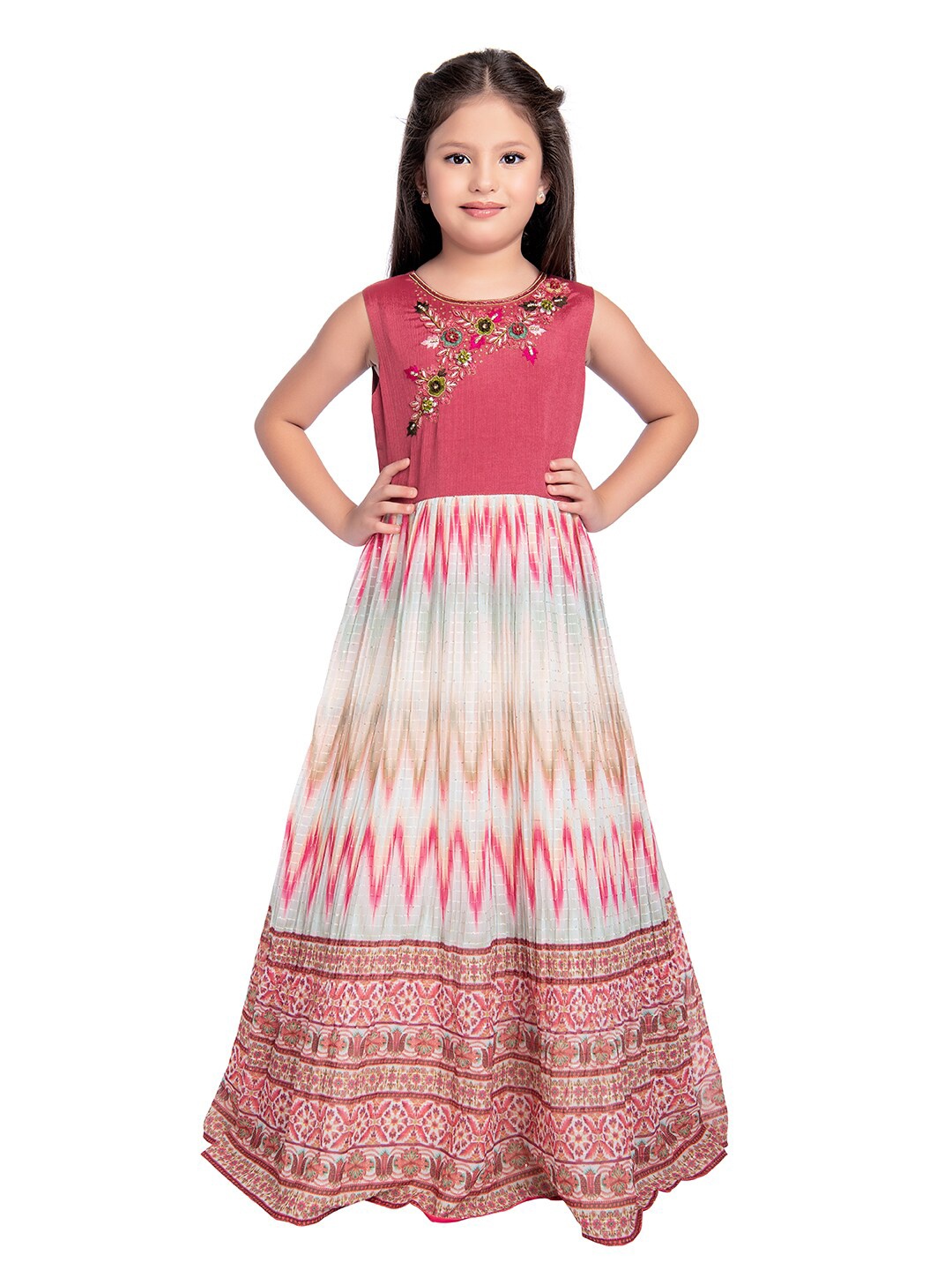 

BETTY Rose Ethnic Motifs Ethnic Maxi Dress