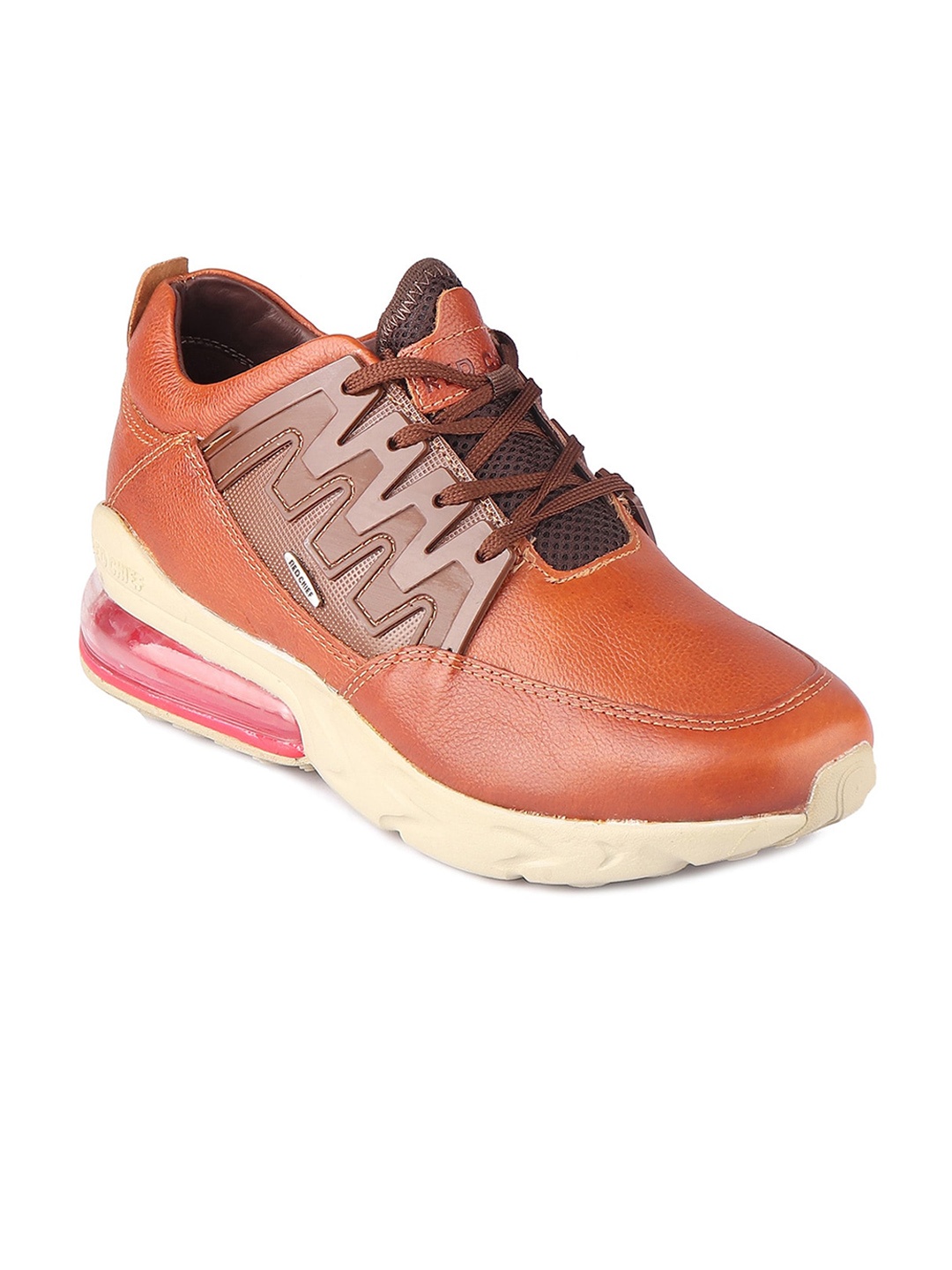 

Red Chief Men Leather Trekking Shoes, Tan