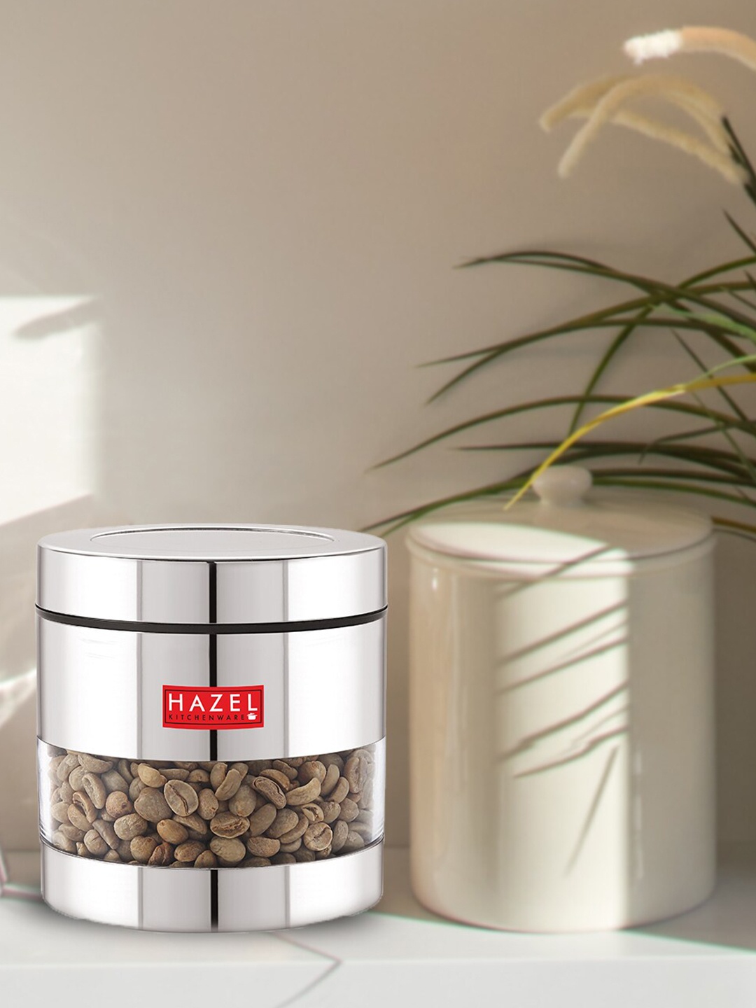 

HAZEL Stainless Steel Silver Masala Container
