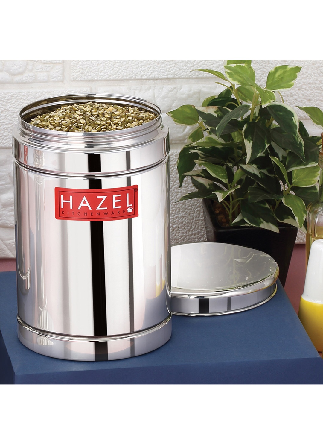 

HAZEL Silver Stainless Steel Container 800 Ml