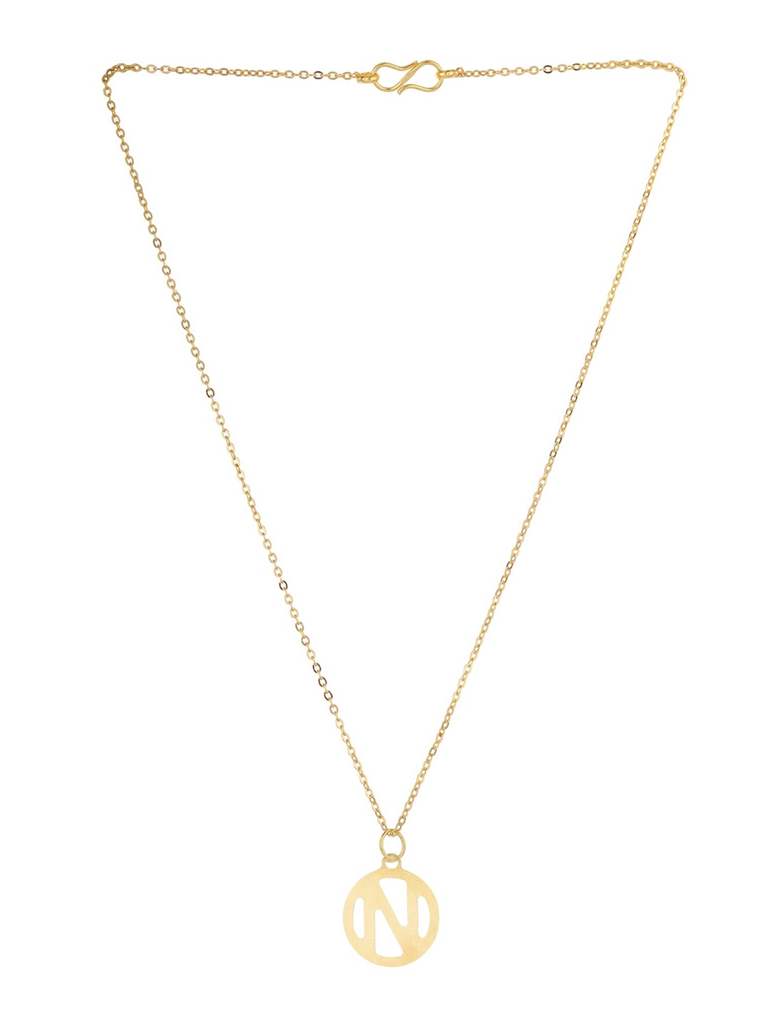

Goldnera Gold-Toned Alphabet N Brass Necklace