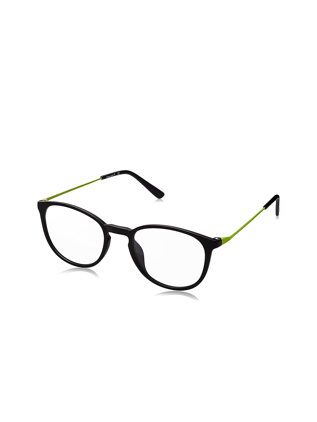 

Fastrack Unisex Black & Green Full Rim Round Frames