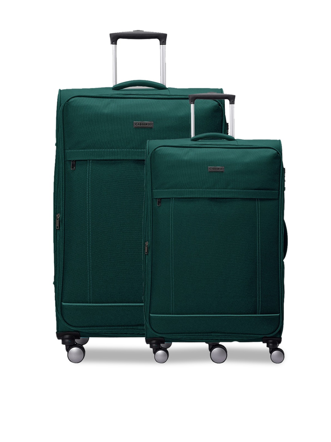 

CARRIALL Set Of 2 Solid Trolley Bag, Green