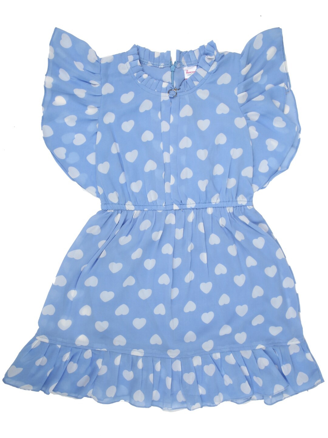 

V-Mart Blue & White Georgette Dress