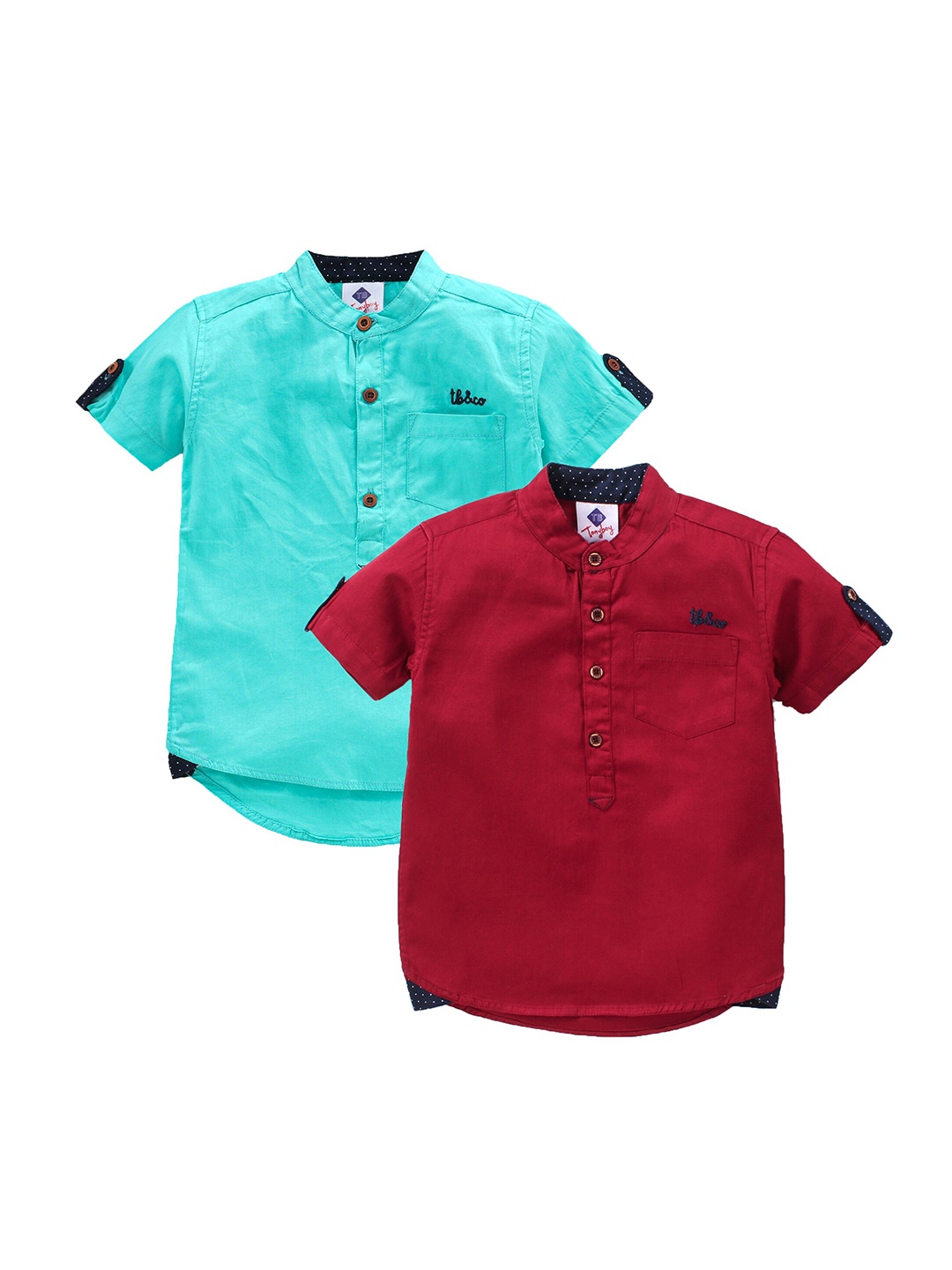 

TONYBOY Boys Maroon Premium Casual Shirt