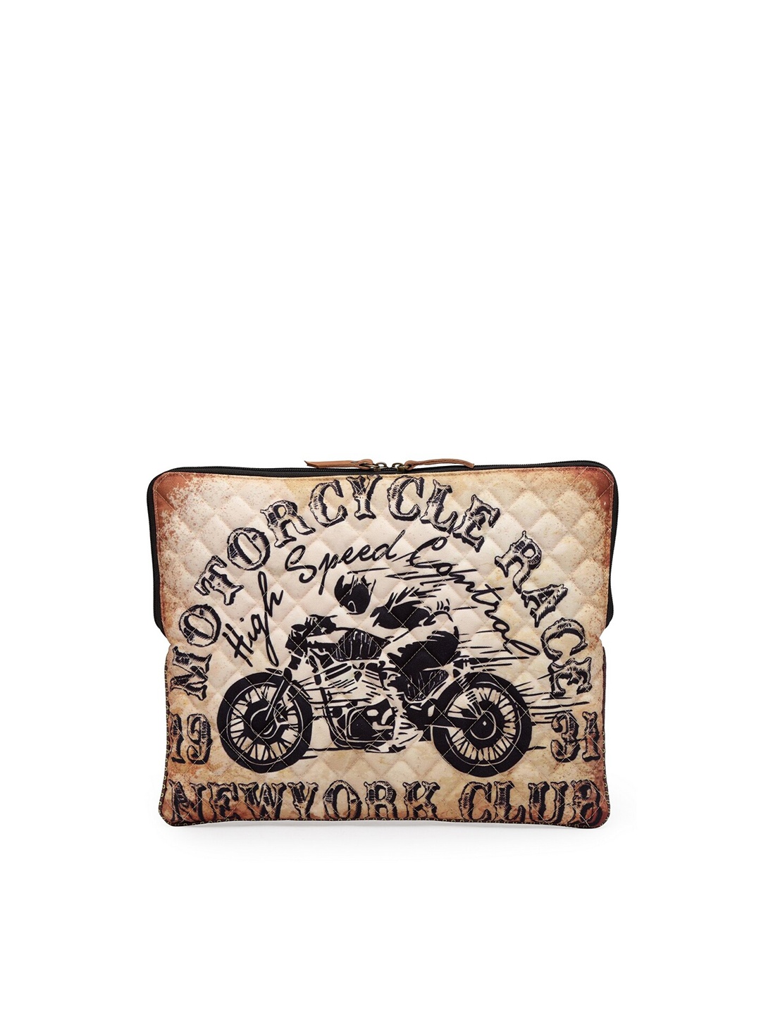 

The House of Tara Unisex Brown & Black Printed Laptop Sleeve