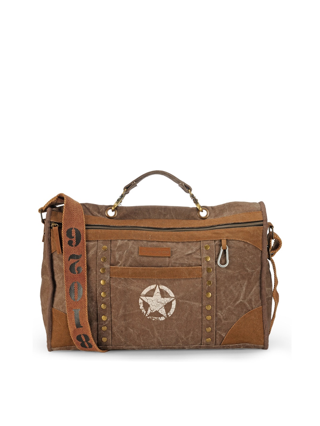 

The House of Tara Brown Solid Travel Duffel Bag