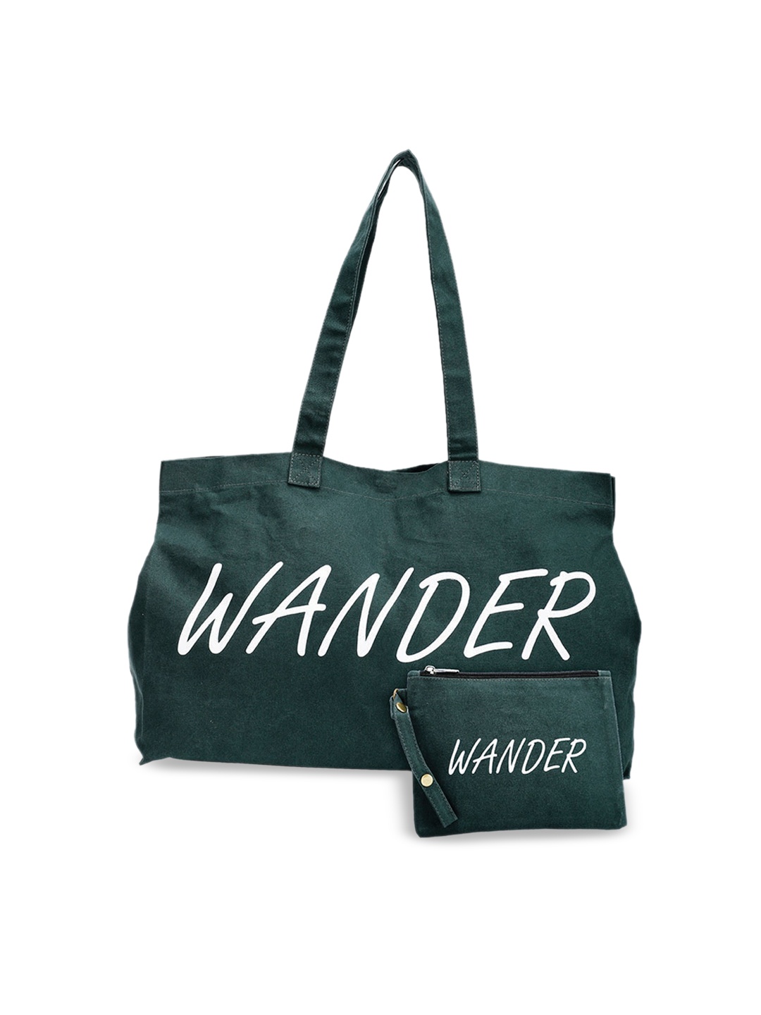 

The House of Tara Navy Blue Printed Shopper Tote Bag