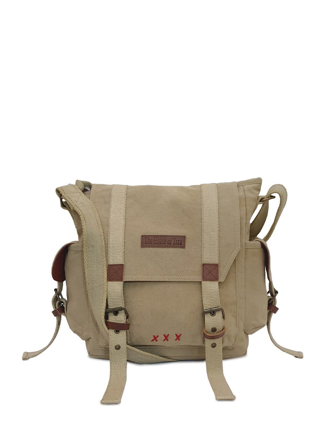 

The House of Tara Unisex Beige Messenger Bag