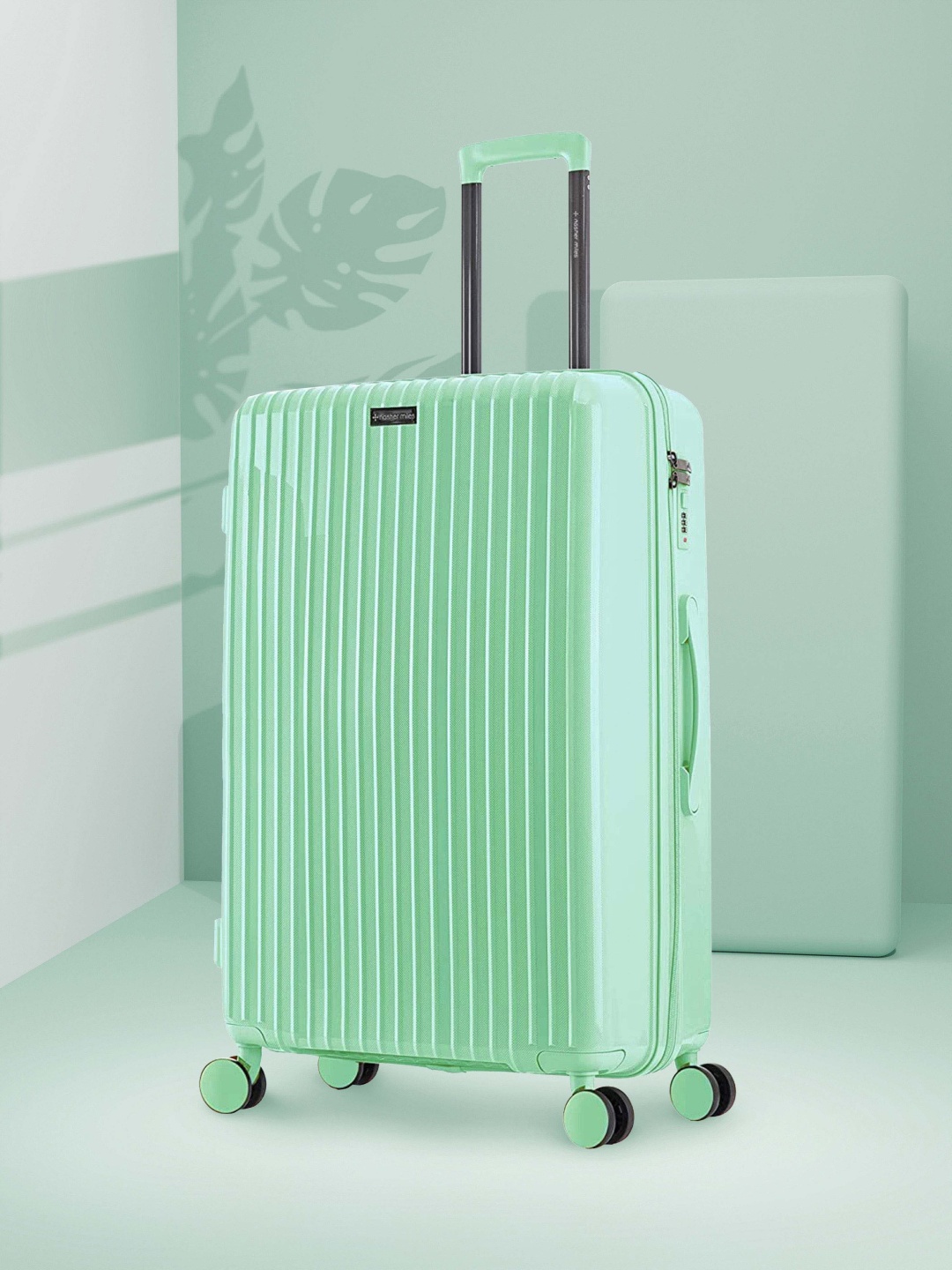 

Nasher Miles Pondicherry Polypropylene Large Green Trolley Bag - 28 inch(75cm)