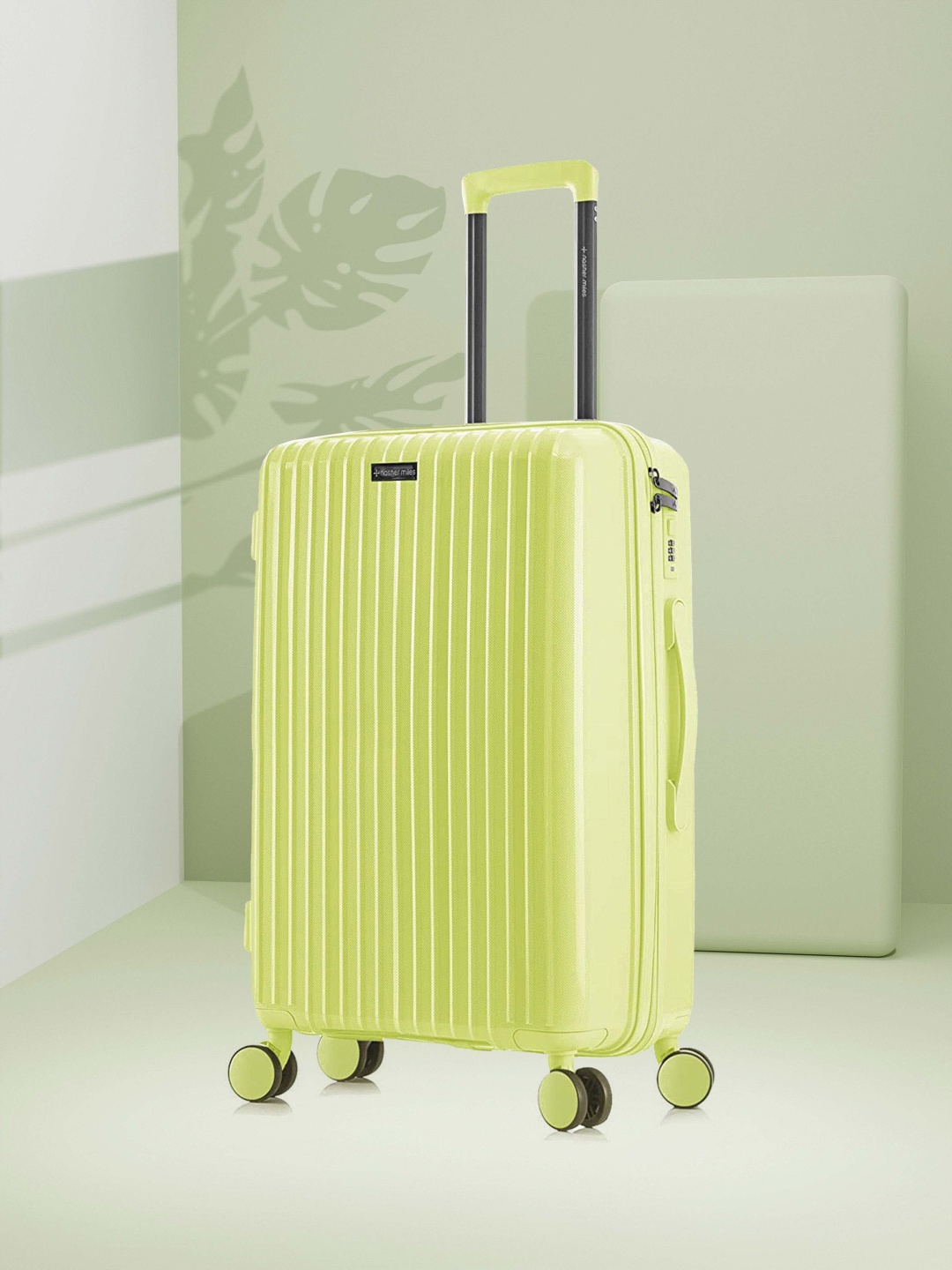 

Nasher Miles Auroville Textured Hard-Sided Cabin Trolley Suitcase, Yellow