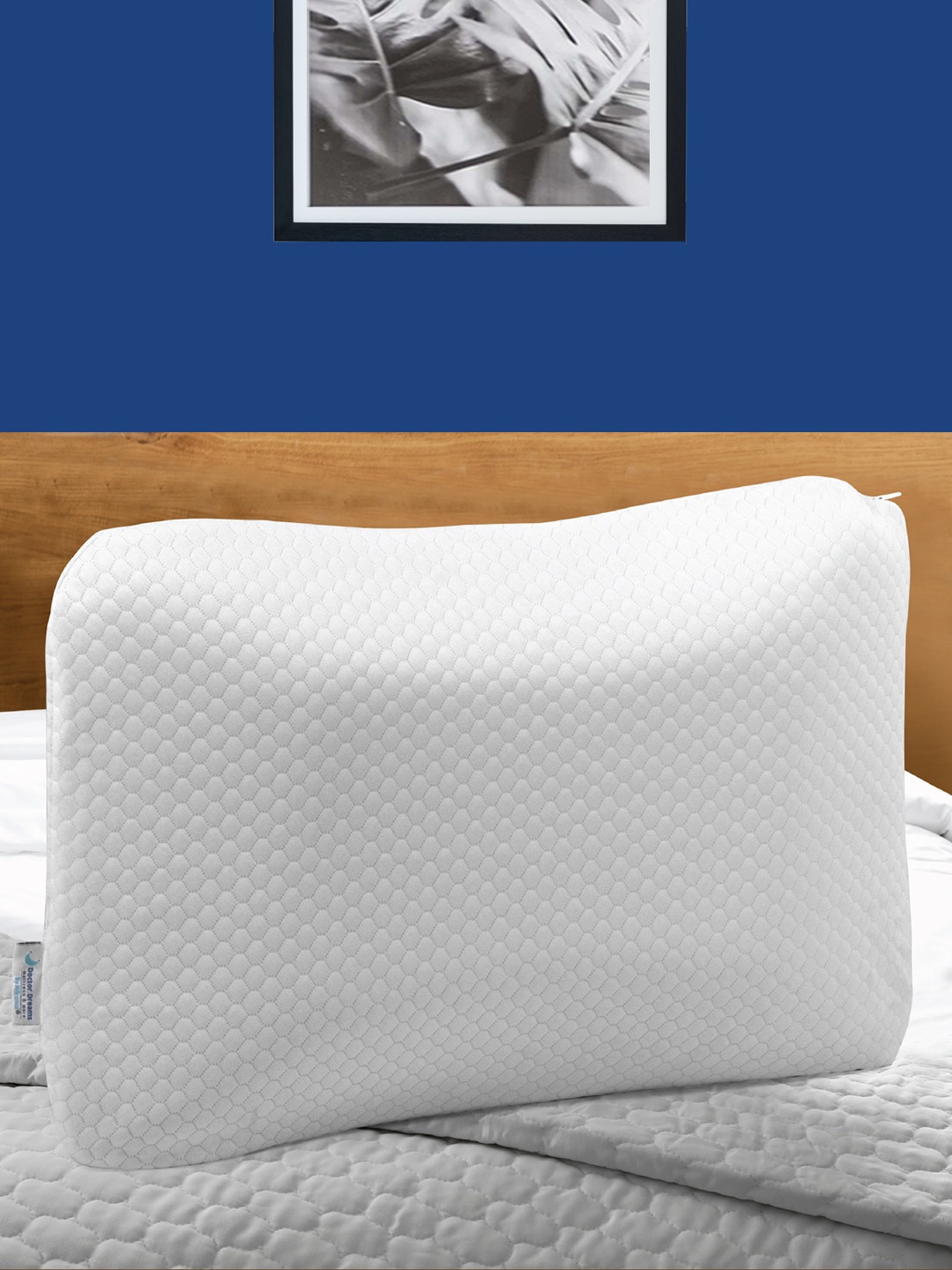 

Athome by Nilkamal White Solid Memory Foam Pillows