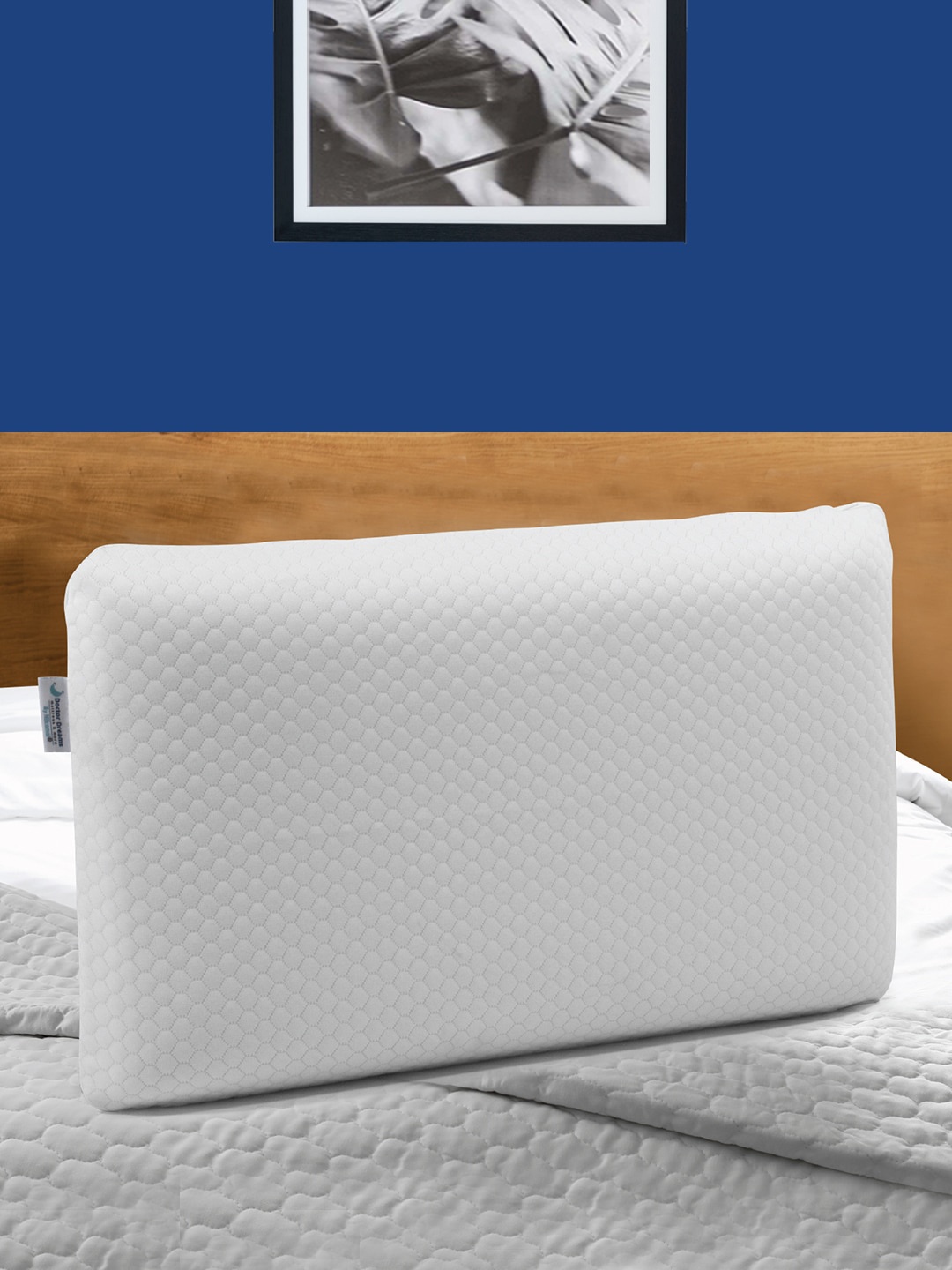 

Athome by Nilkamal White Solid Therapeutic Gel Infused Memory Foam Pillow