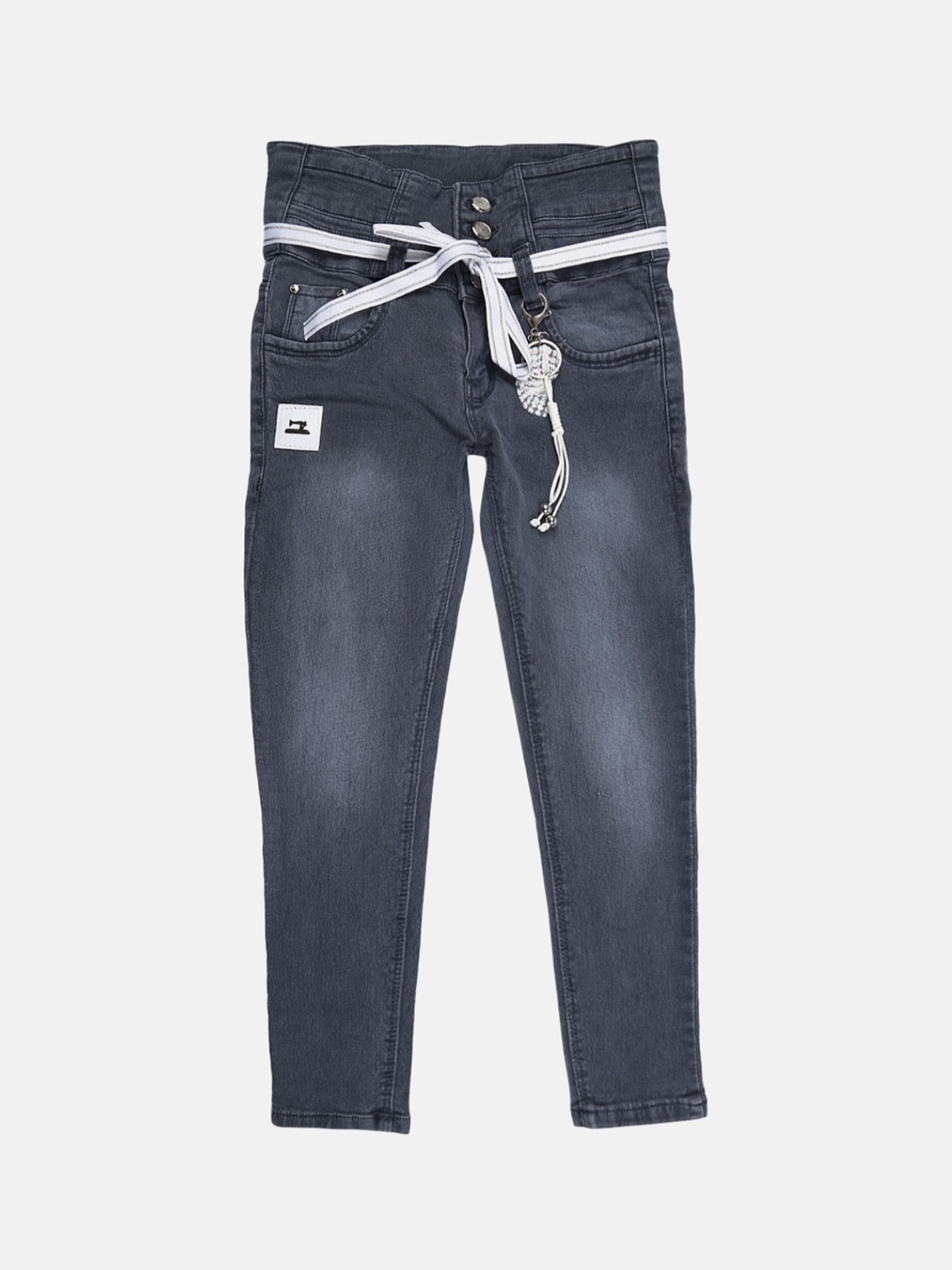 

V-Mart Girls Grey Light Fade Stretchable Jeans