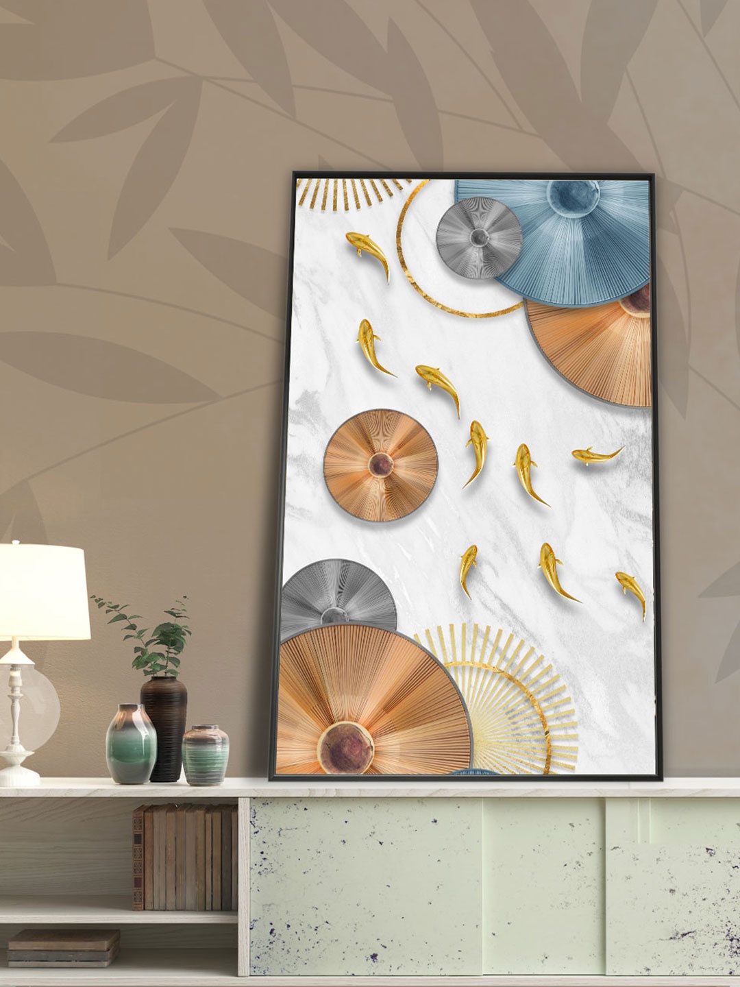 

Art Street White & Blue Framed Canvas Wall Painting