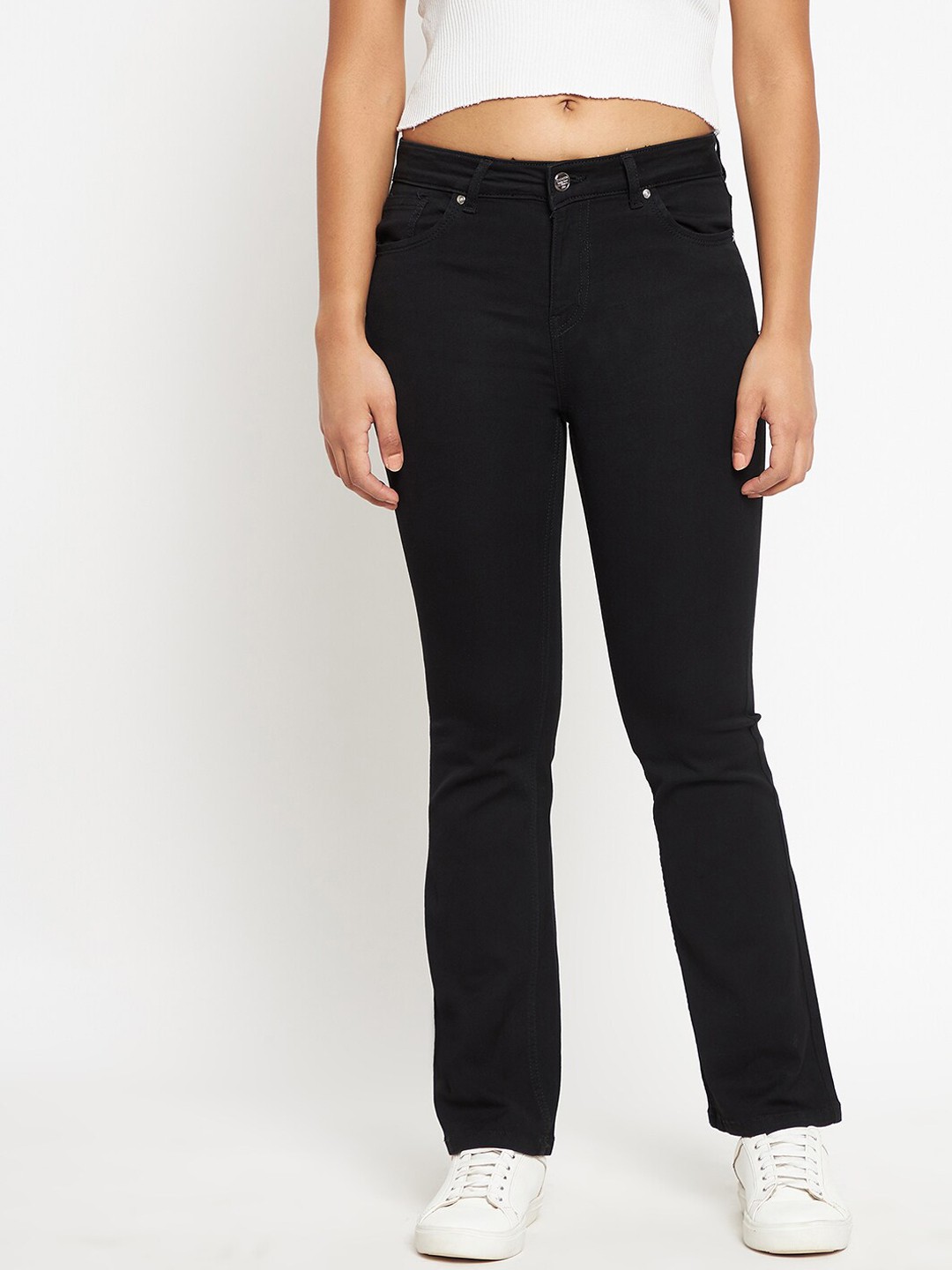 

Madame Women Black Mid rise Jeans
