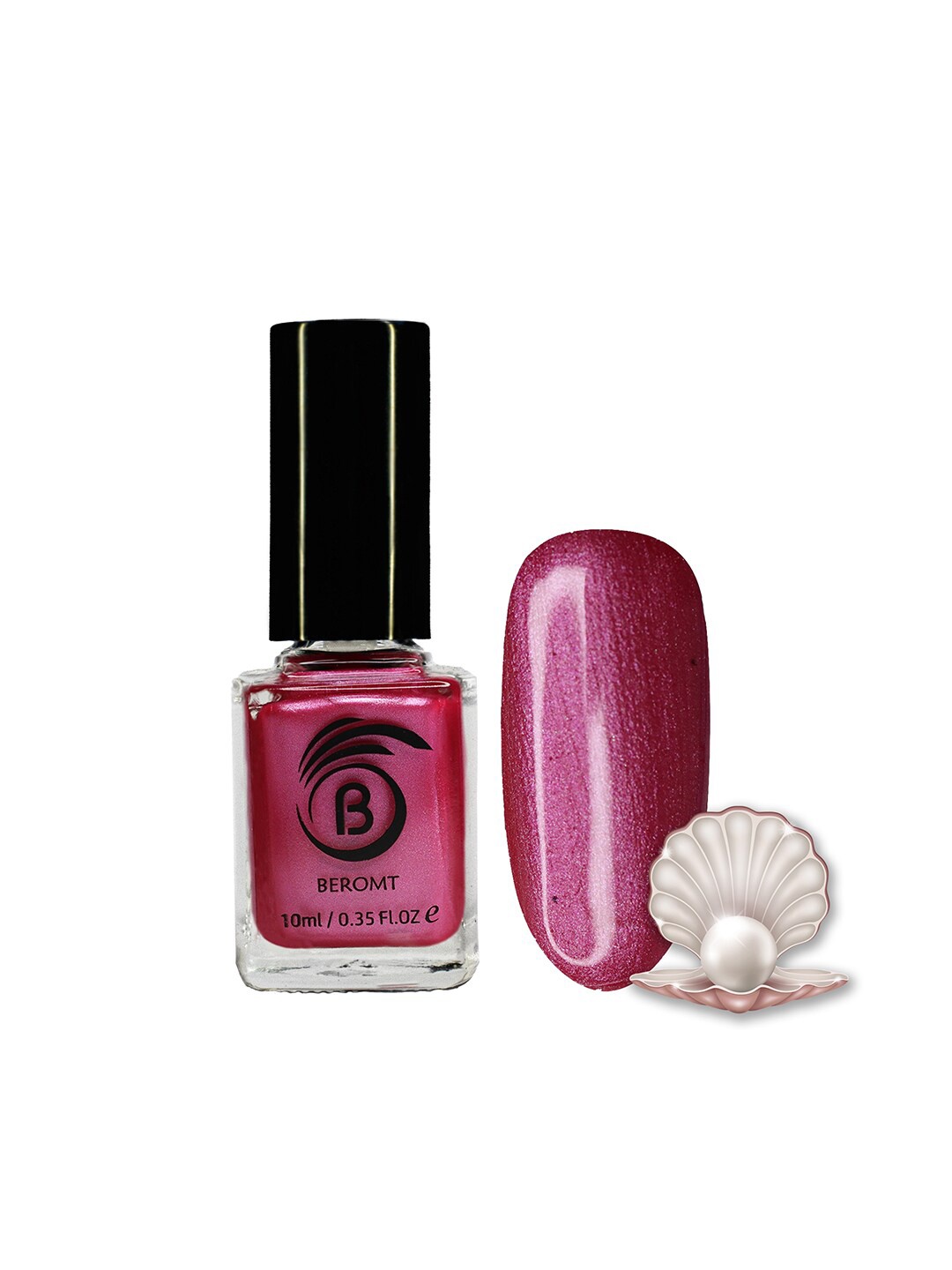 

BEROMT Pearl Finish High Shine Fast Dry Nail Polish 10 ml - Blooming Pearl 809, Pink