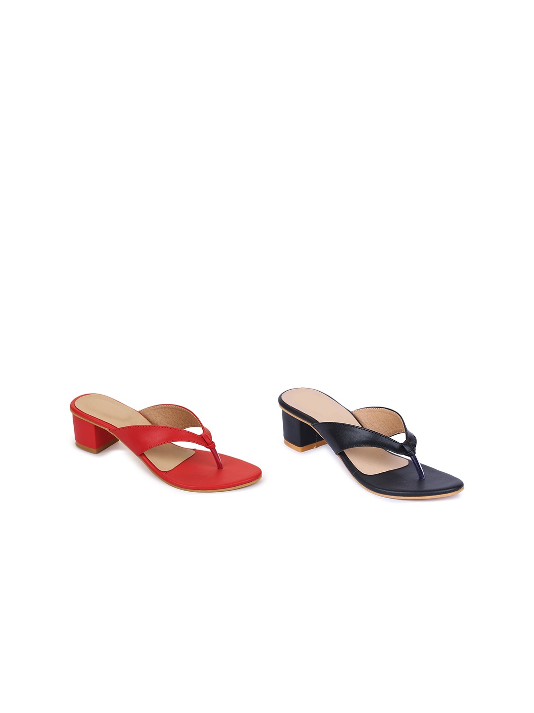 

VAYONAA Set of 2 PU Block Sandals, Multi