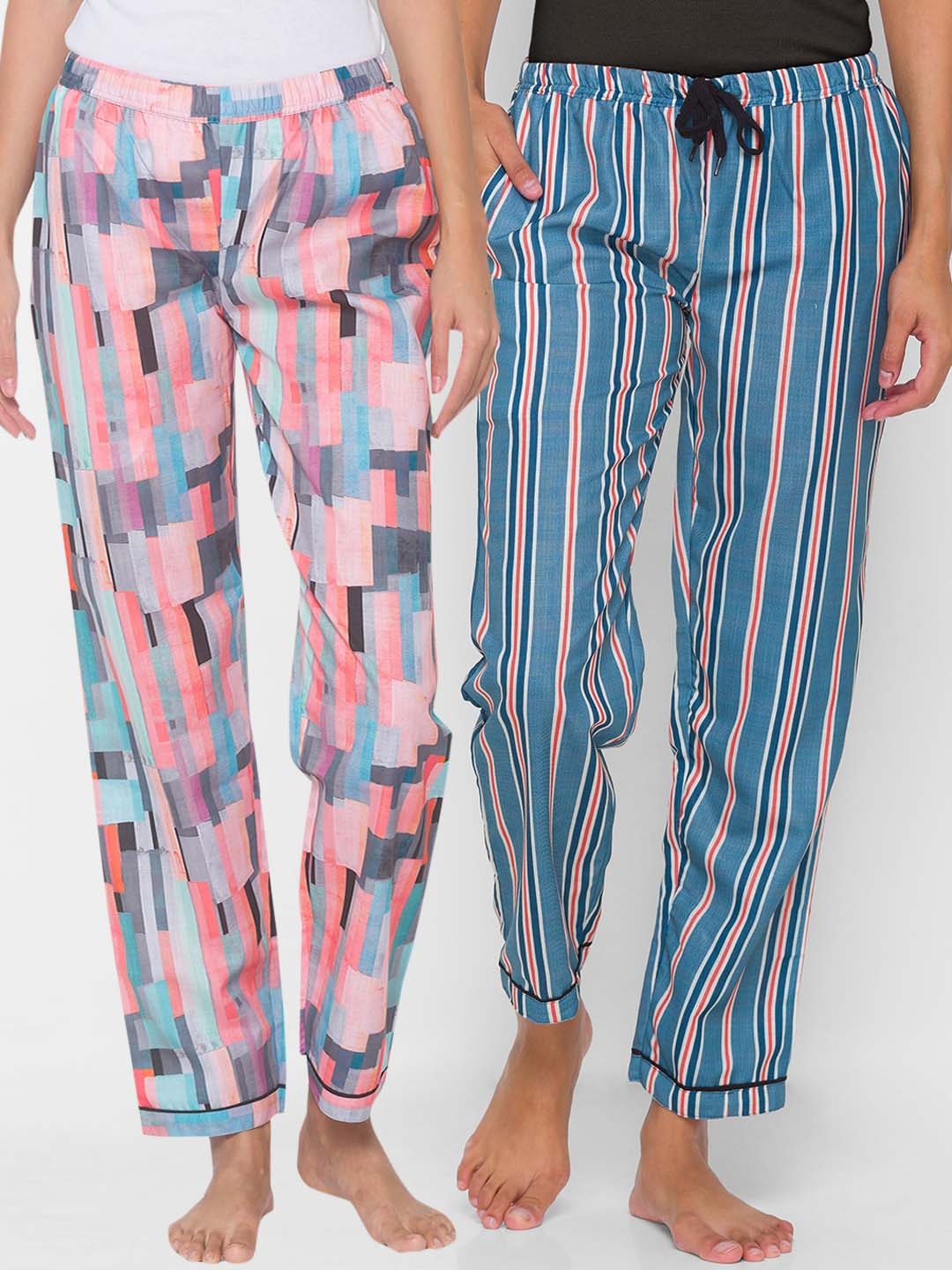 

FashionRack Women Pack of 2 Printed Lounge Pants, Multi