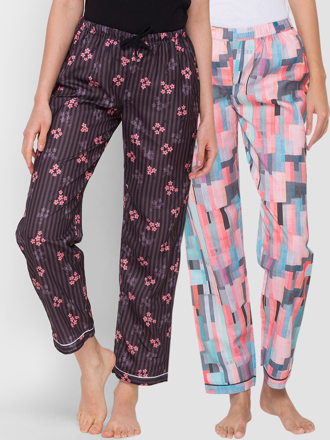

FashionRack Pack of 2 Printed Lounge Pants, Multi