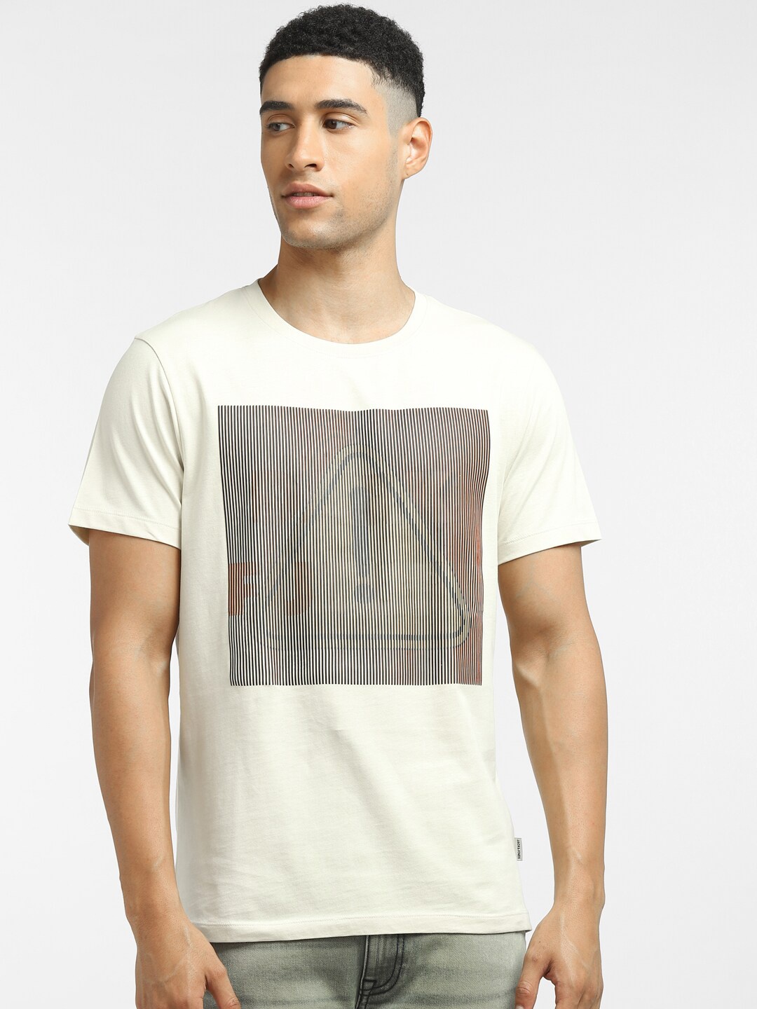 

Jack & Jones Men Typography Printed T-shirt, Off white