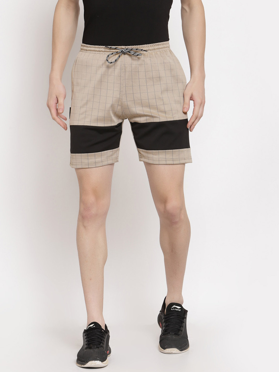 

KLOTTHE Men Beige Lounge Shorts