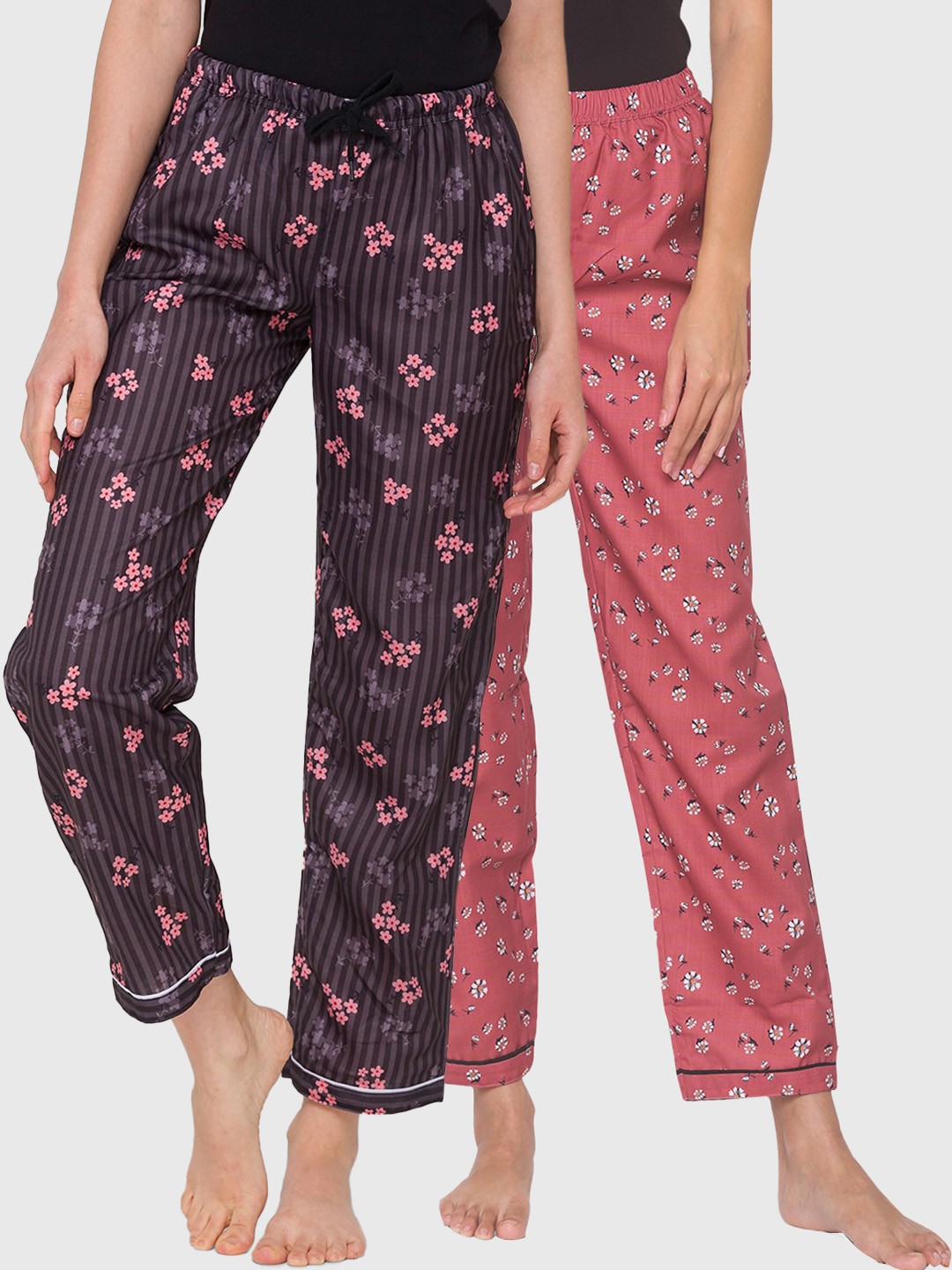 

FashionRack Women Pack of 2 Printed Lounge Pants, Brown