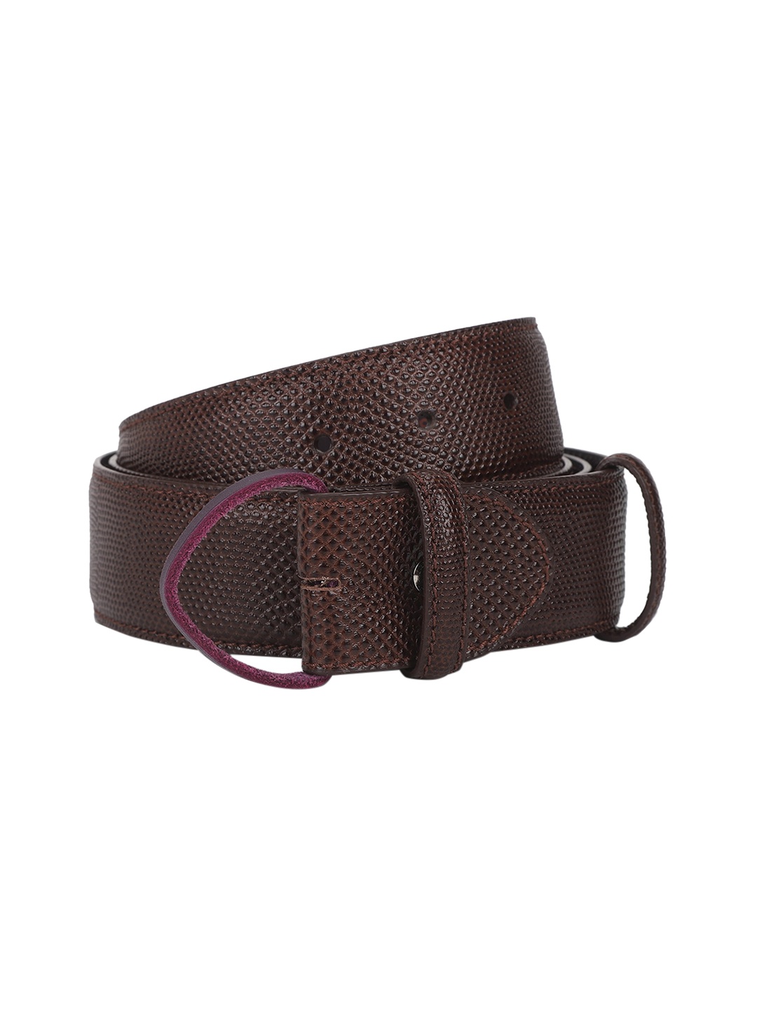 

ELLIOT RHODES Men Brown Textured Belt
