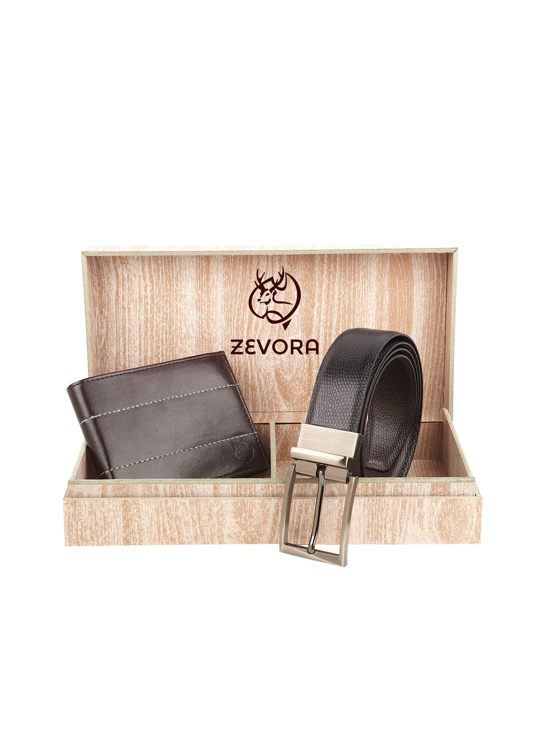 

ZEVORA Men Black & Brown Accessory Gift Set