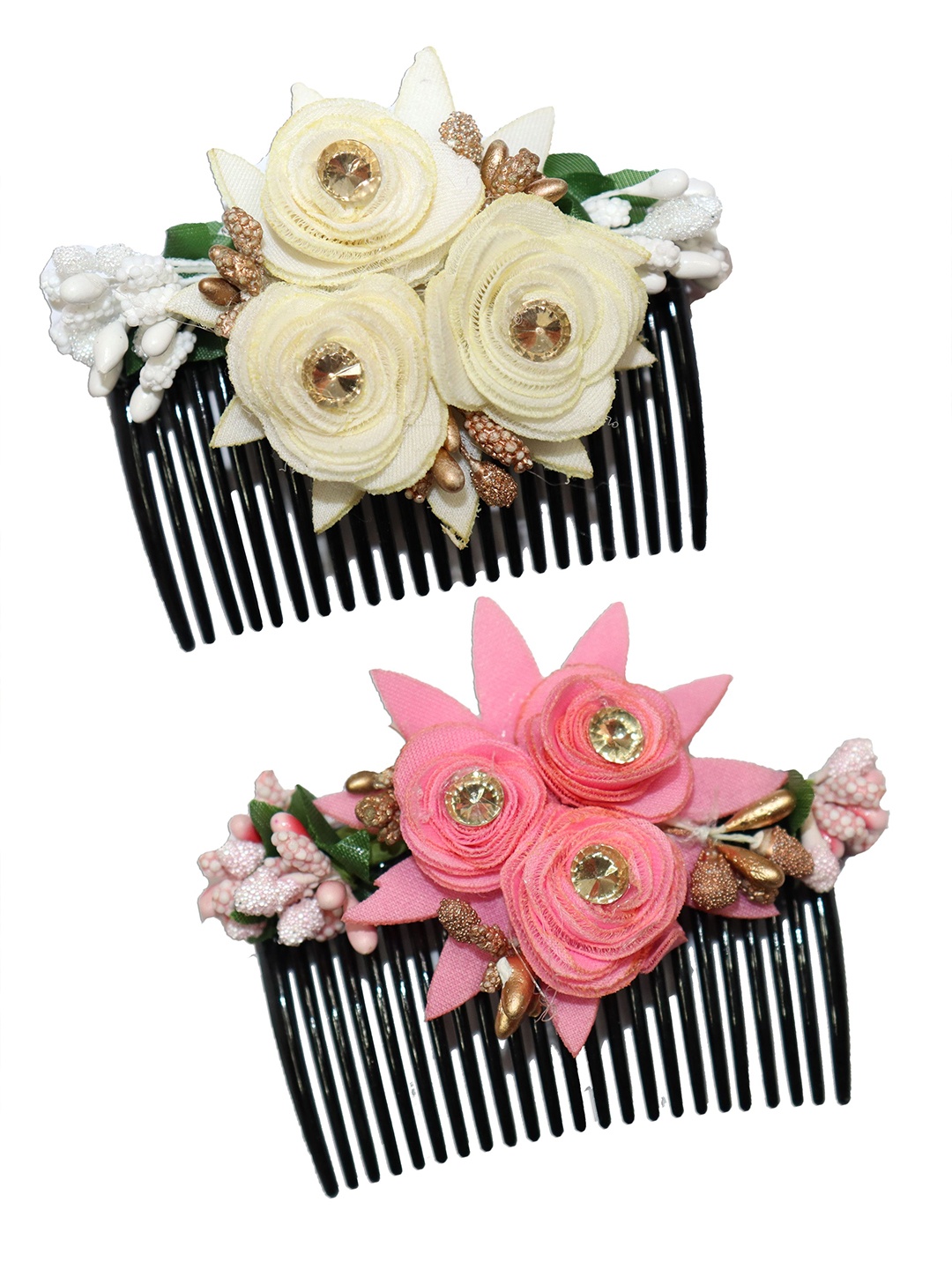 

VAGHBHATT Women Pack Of 2 Multicoloured Comb Pin, Multi