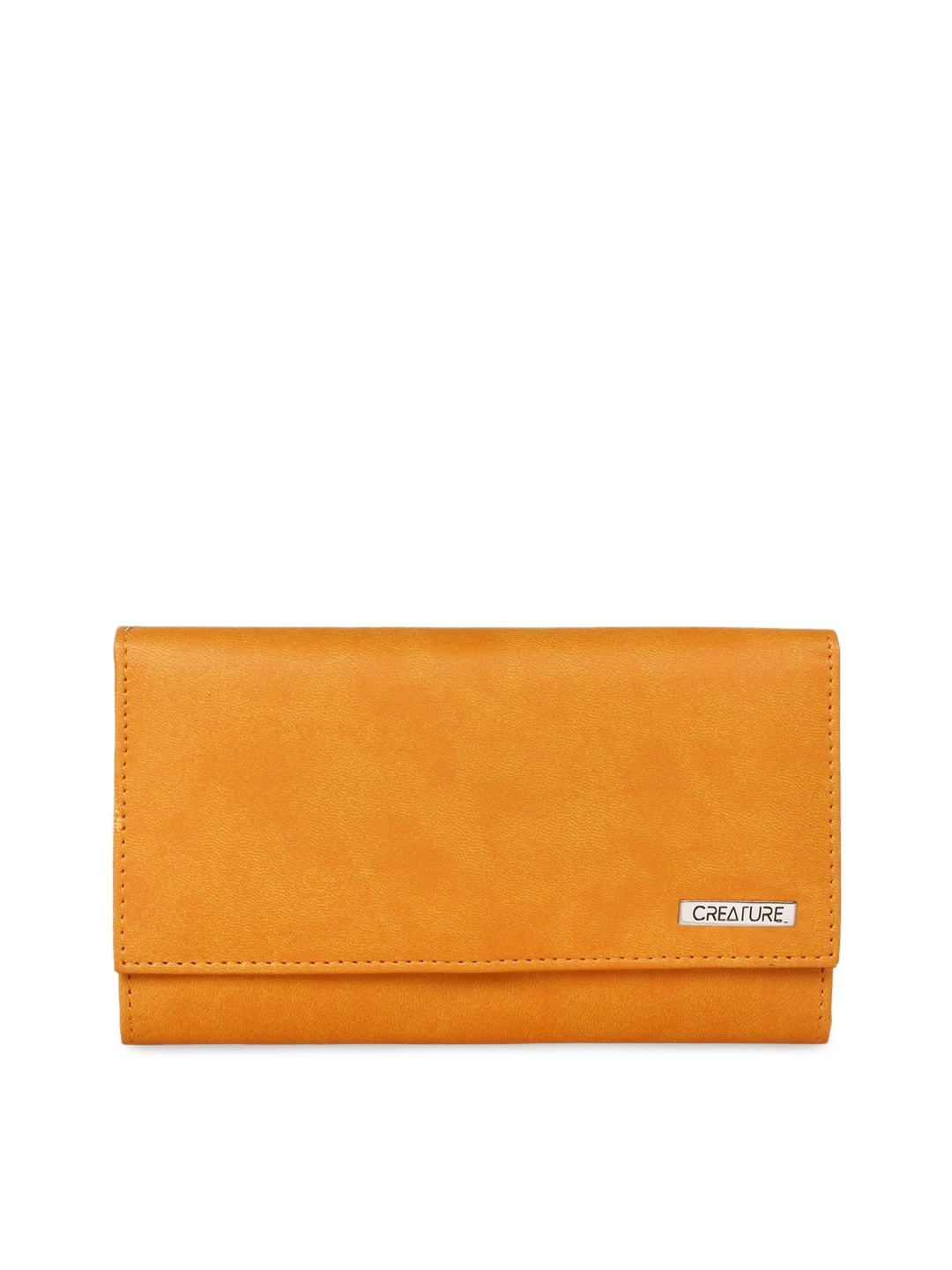 

Creature Women Yellow Solid Foldover Clutch