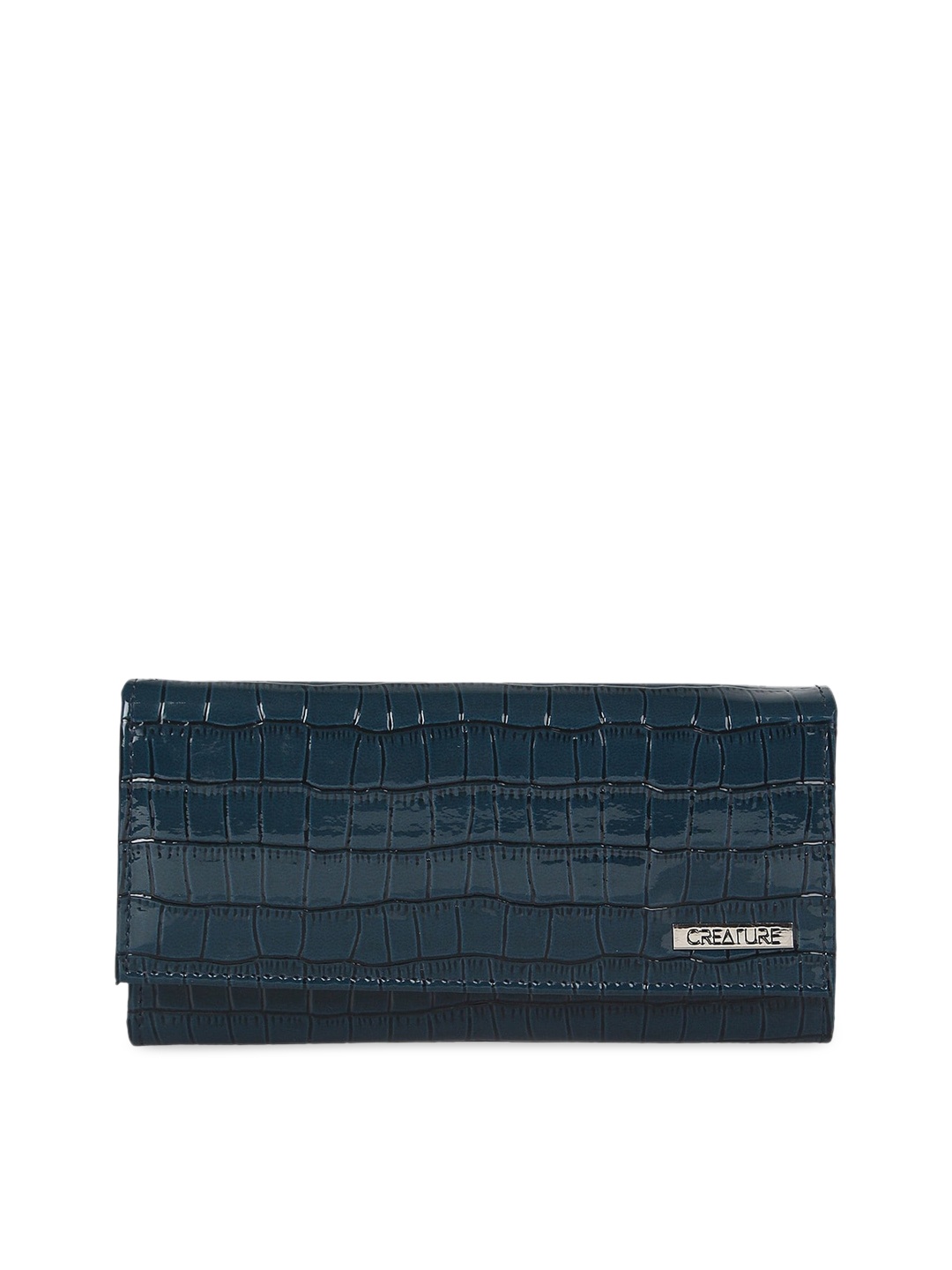 

Creature Women Blue Textured Clutch