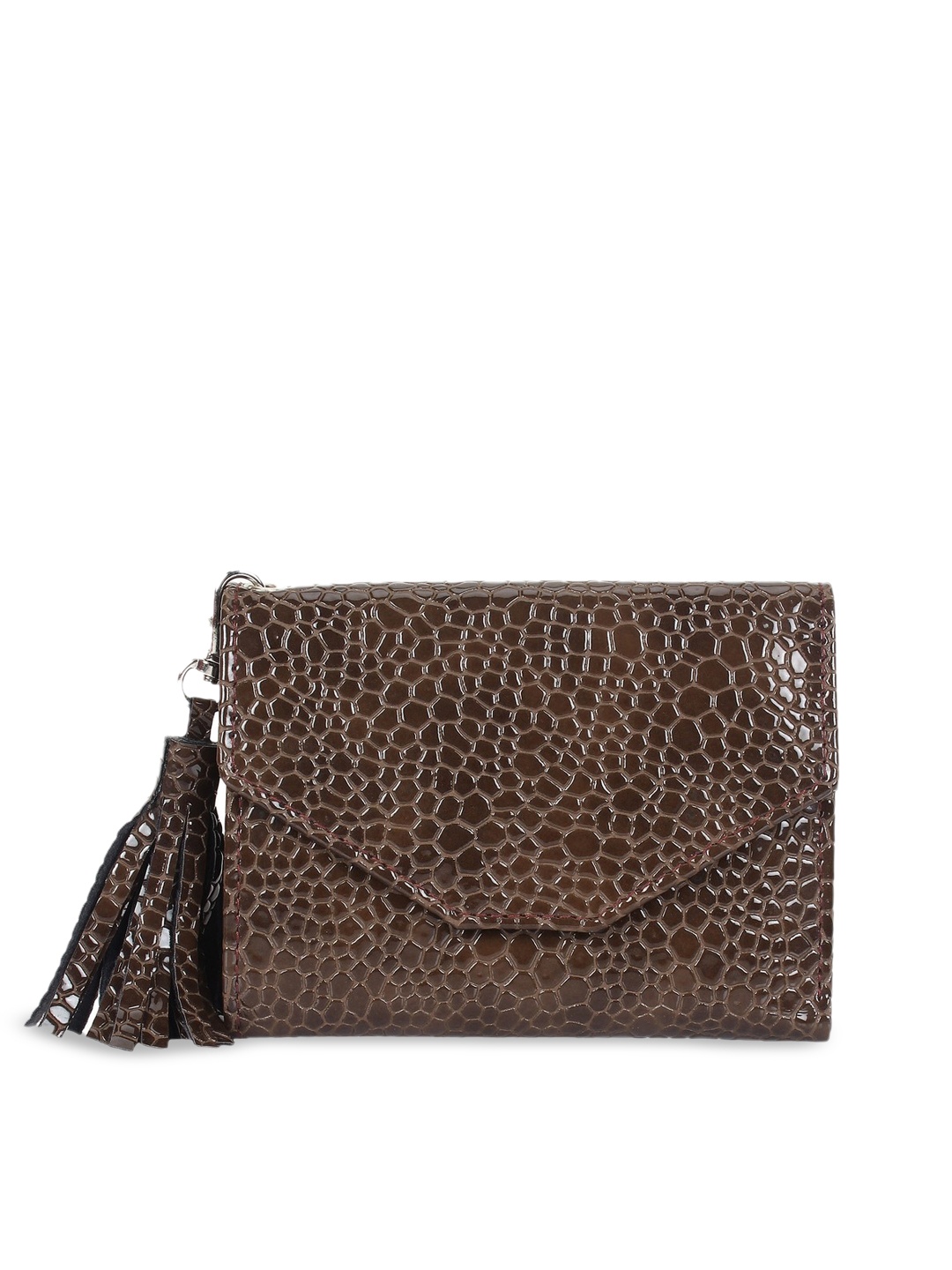 

Creature Women Brown Textured Clutch