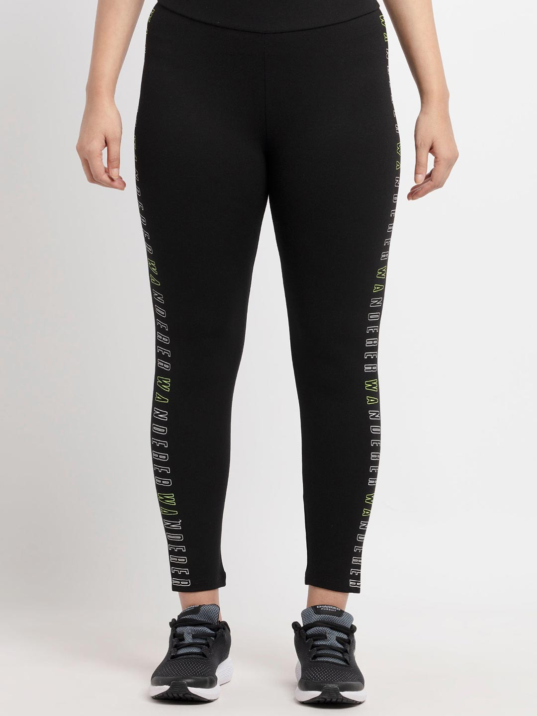 

Status Quo Women Black Side Printed Jeggings