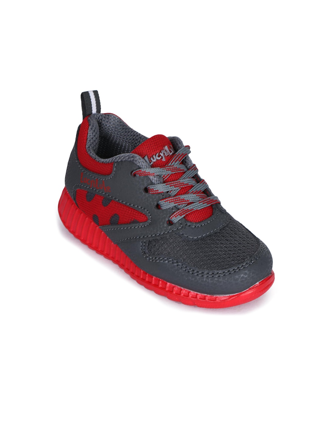 

Liberty Unisex Kids Red Colourblocked Sneakers