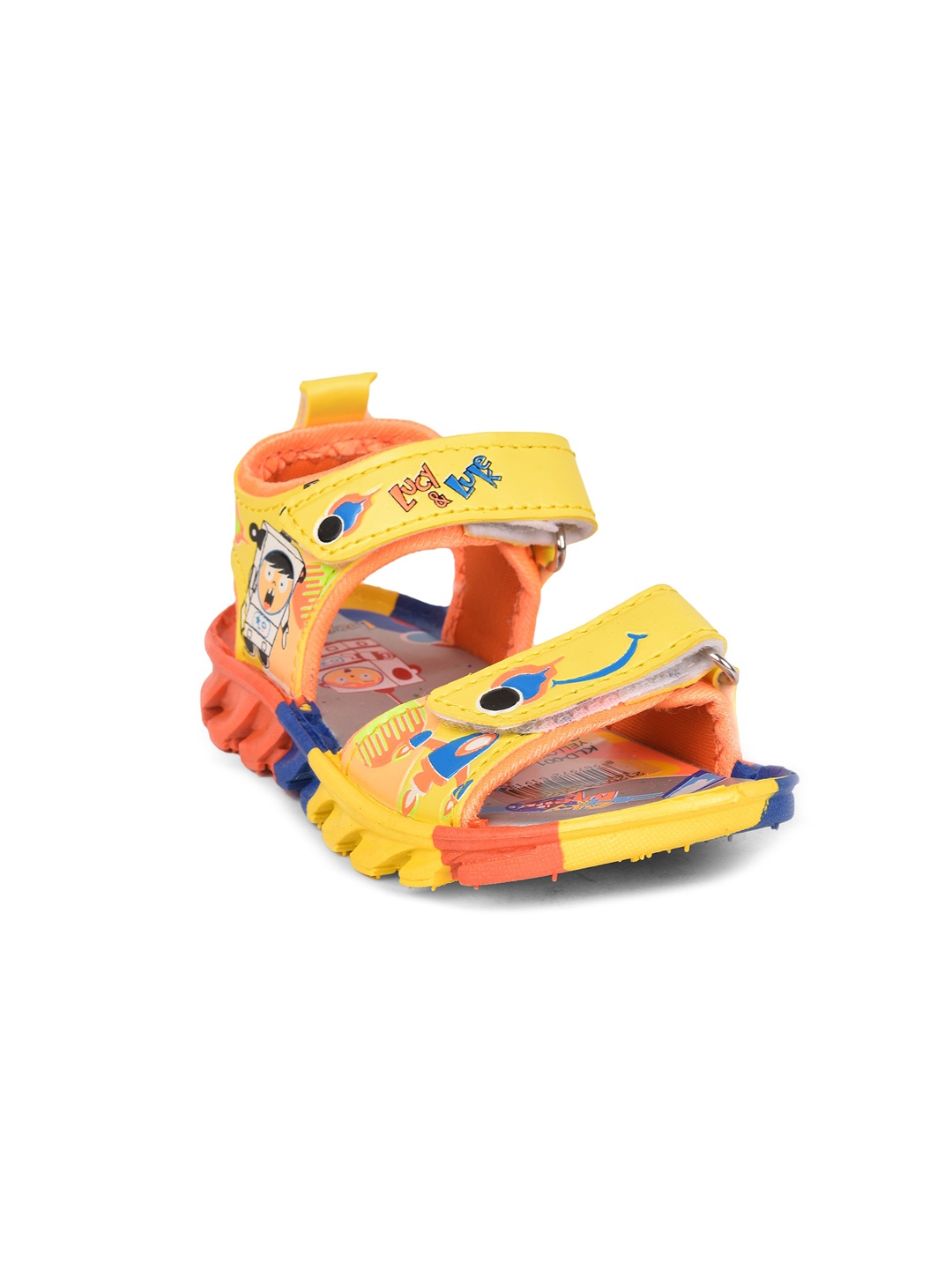 

Liberty Unisex Kids Yellow Colourblocked Sneakers