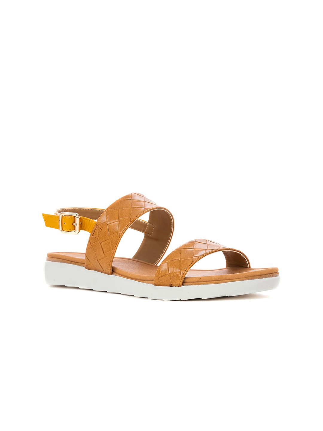 

Khadims Women Tan Open Toe Flats