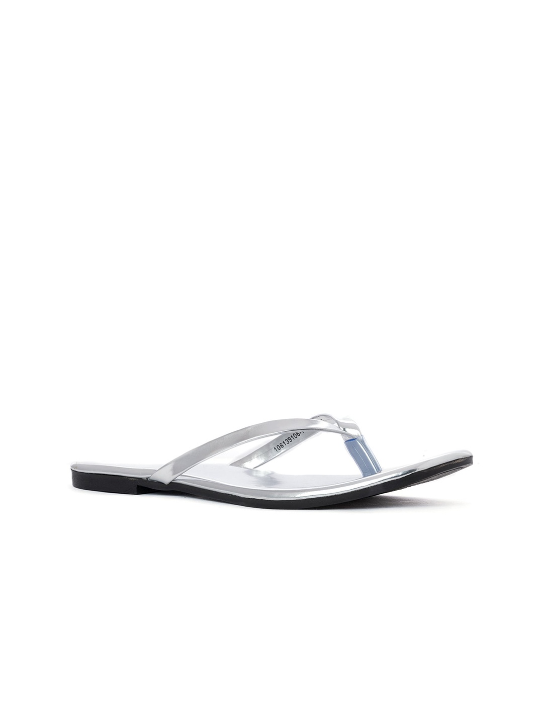 

Khadims Women Silver-Toned Colourblocked Mules with Bows Flats