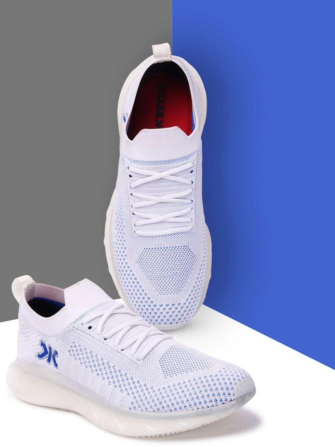 

Killer Men White Textured Sneakers