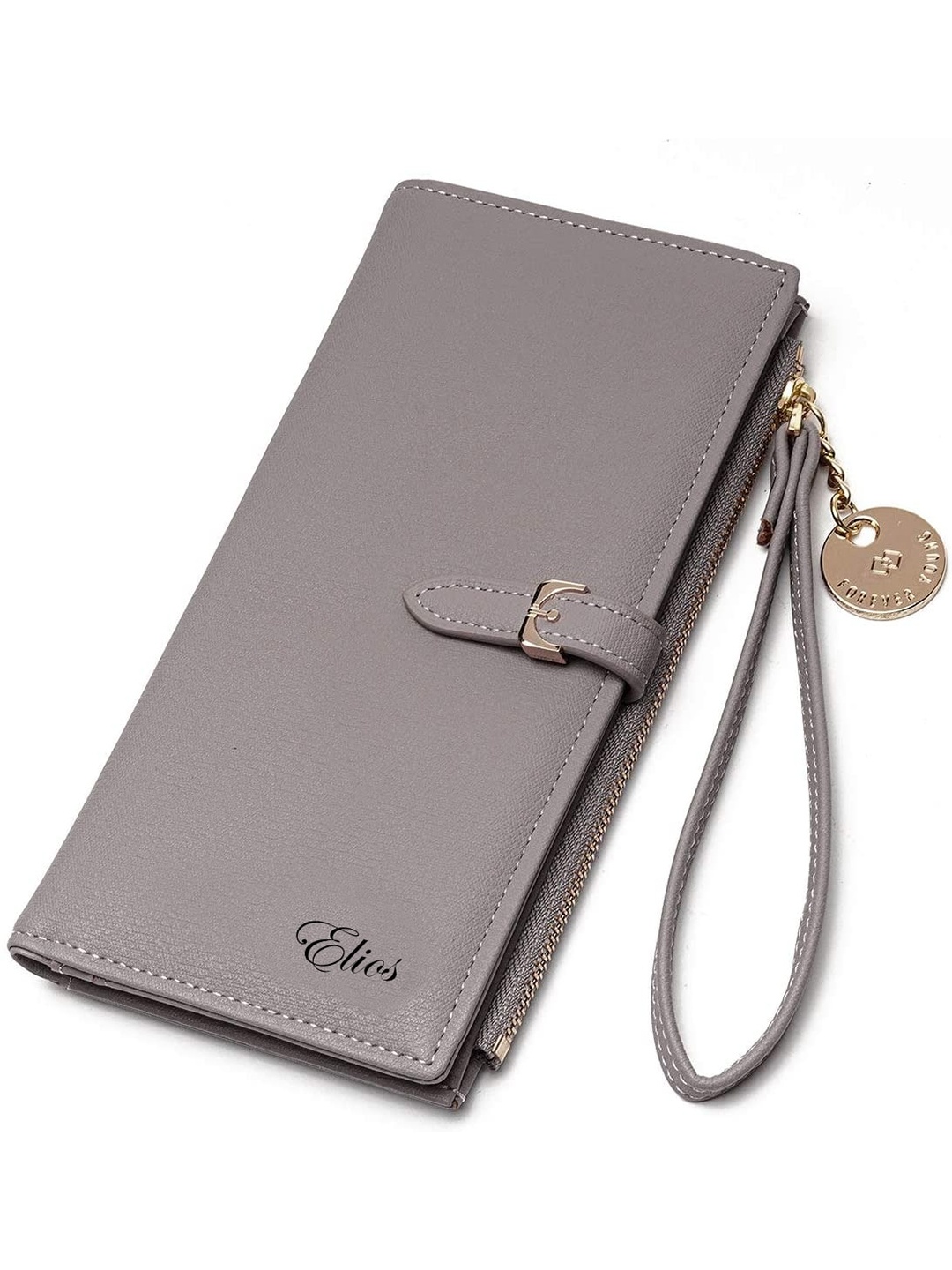 

Elios Women Grey Stylish Trendy PU Clutch