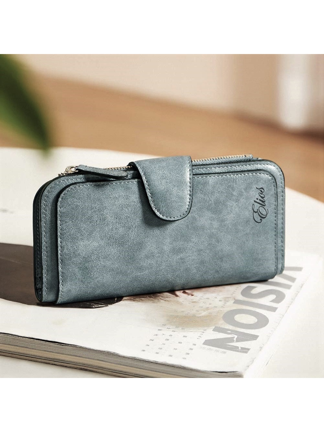 

Elios Women Grey Phone Holder Purse Clutch