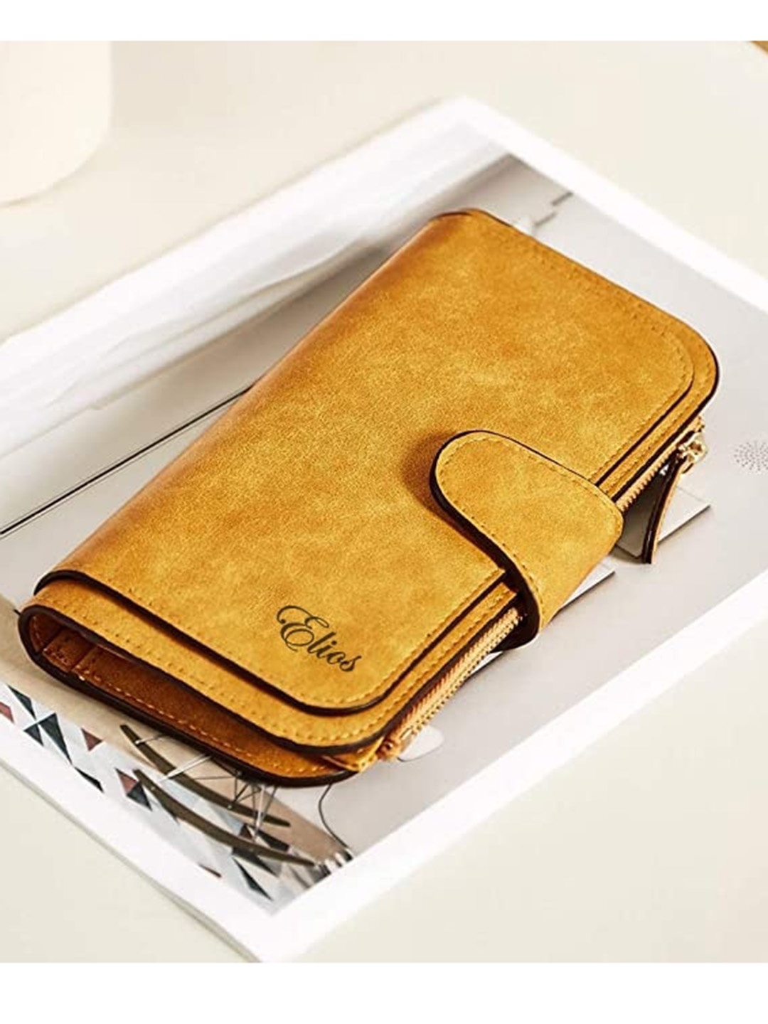 

Elios Yellow Purse Clutch