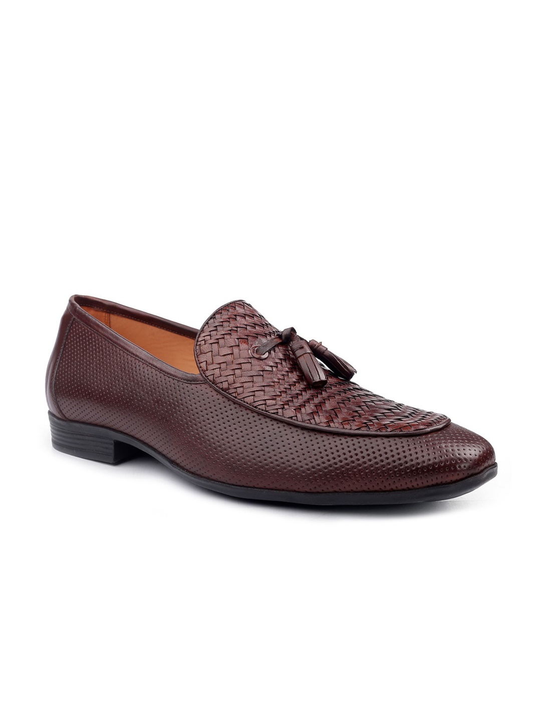 

One8 Men Brown Solid Formal Loafers